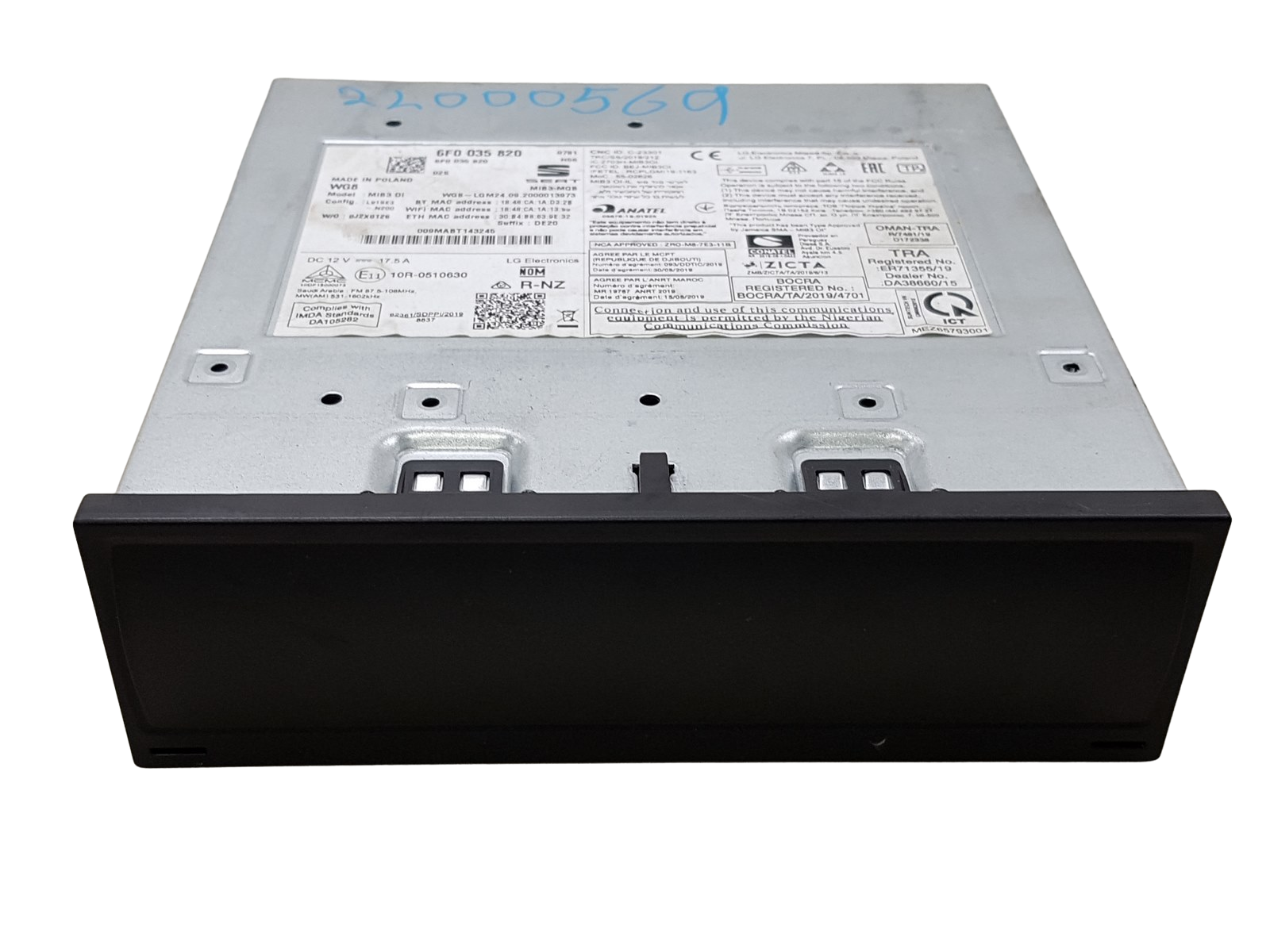 Navigationssystem Seat Arona 6F0035820 MIB3 MQB WG8 main product photo