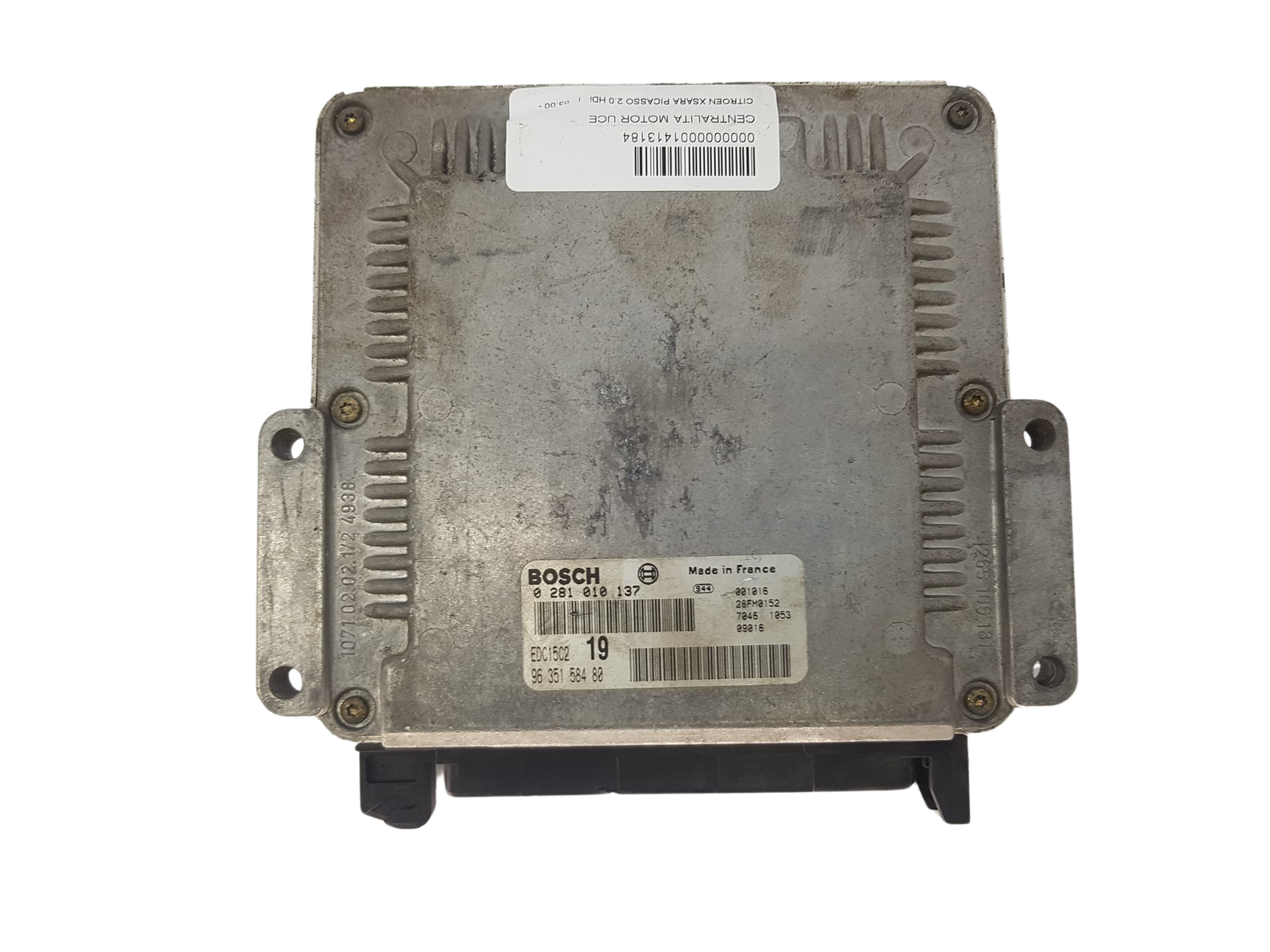 Steuergerät 0281010137 9635158480 28FM0152 PSA Bosch 3334 main product photo