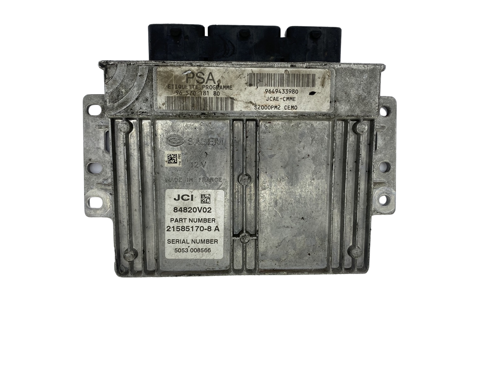 Steuergerät 9657018180 9649433980 21585170-8 A PSA Sagem 52810 main product photo