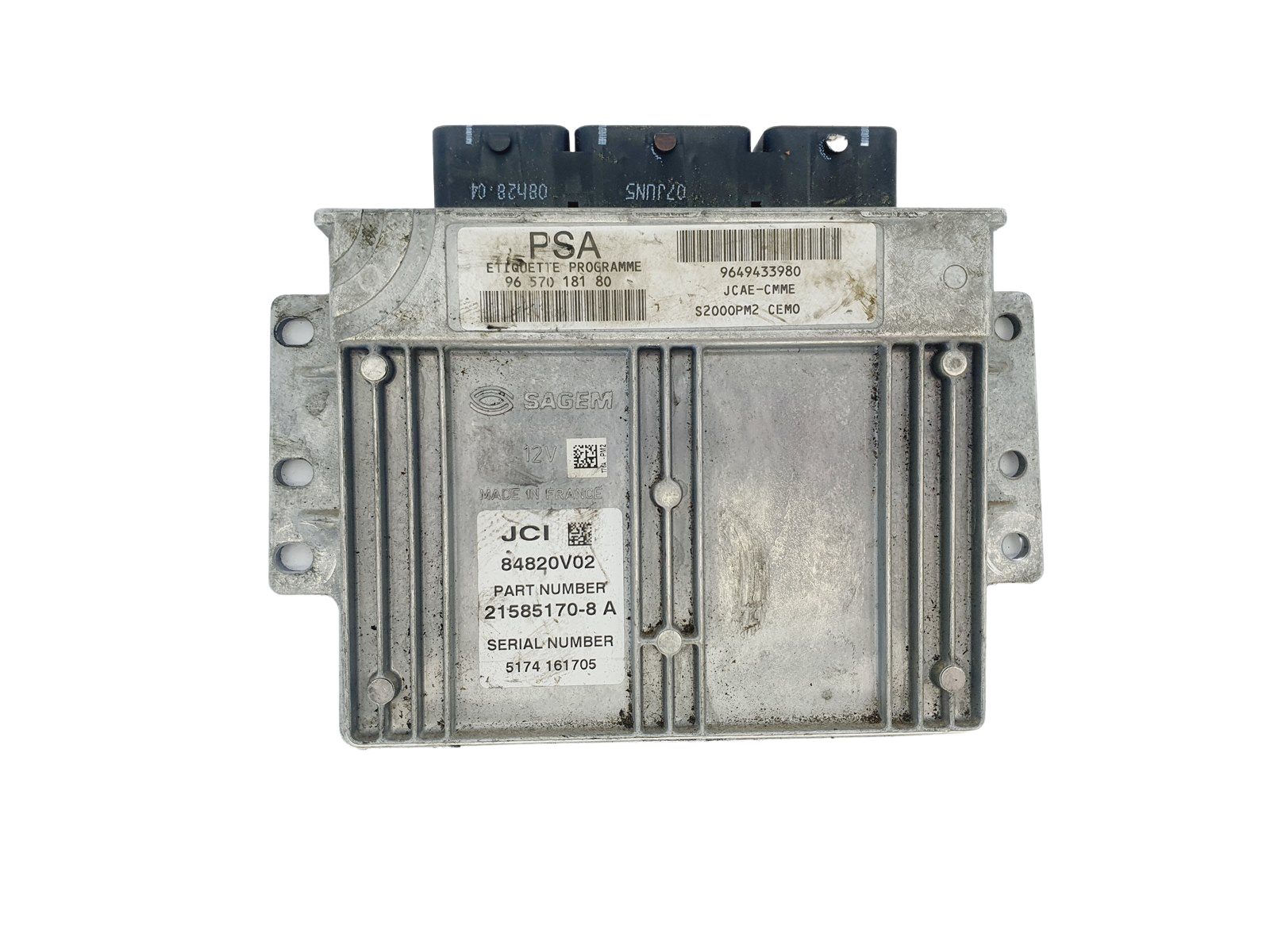 Steuergerät 9657018180 9649433980 21585170-8 A PSA Sagem 36137 main product photo