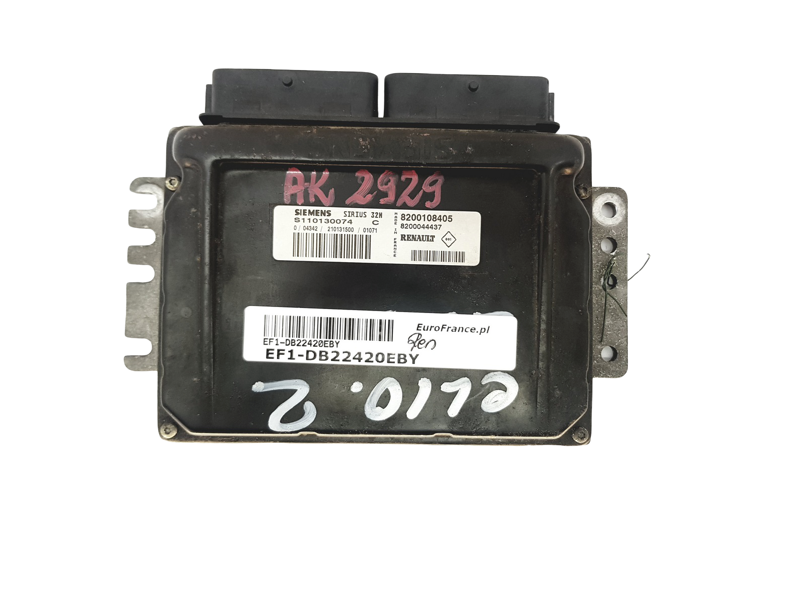 Steuergerät S110130074C 8200108405 8200044437 Renault Siemens 22420 main product photo