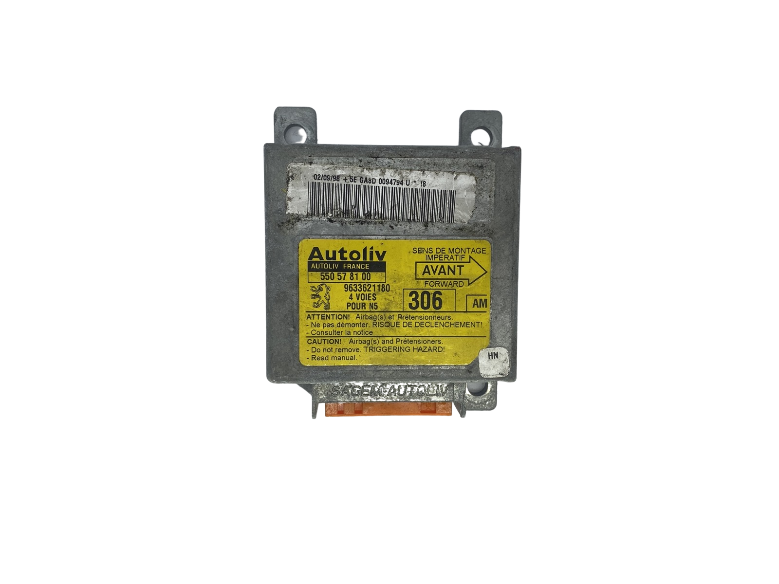 Steuergerät 550578100 9633621180 PSA Autoliv main product photo