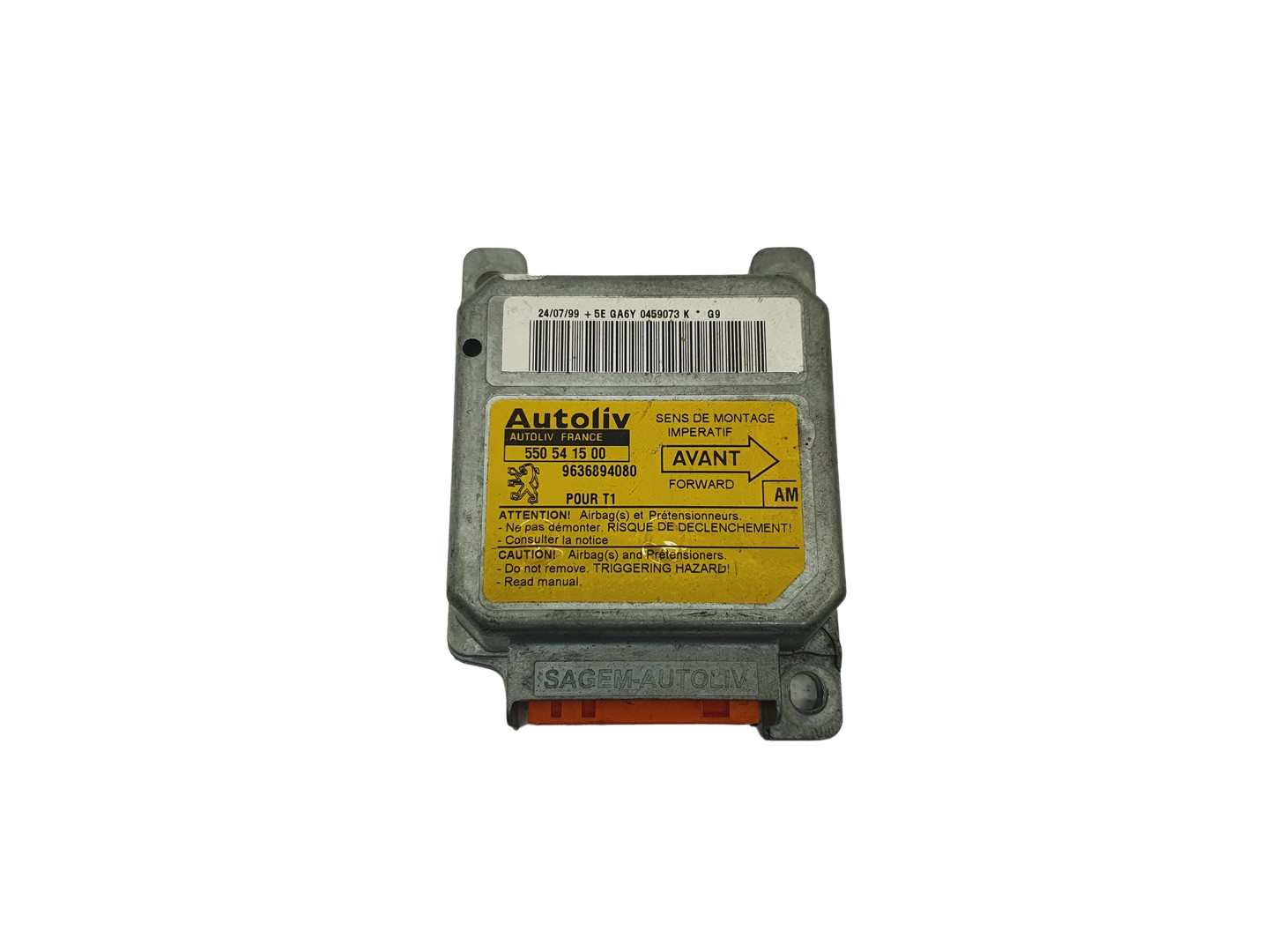 Steuergerät 550541500 9636894080 PSA Autoliv 68983 main product photo