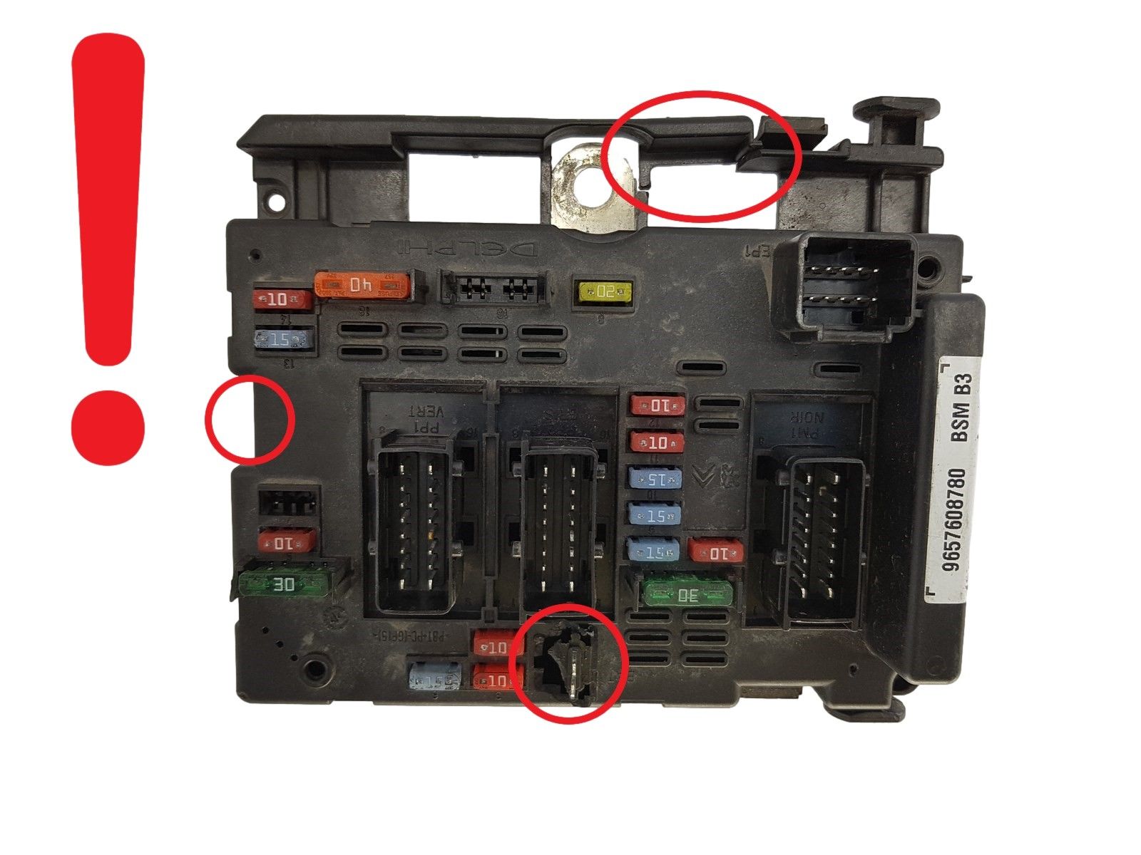 Steuergerät BSM B3 9657608780 PSA Delphi 1213 main product photo