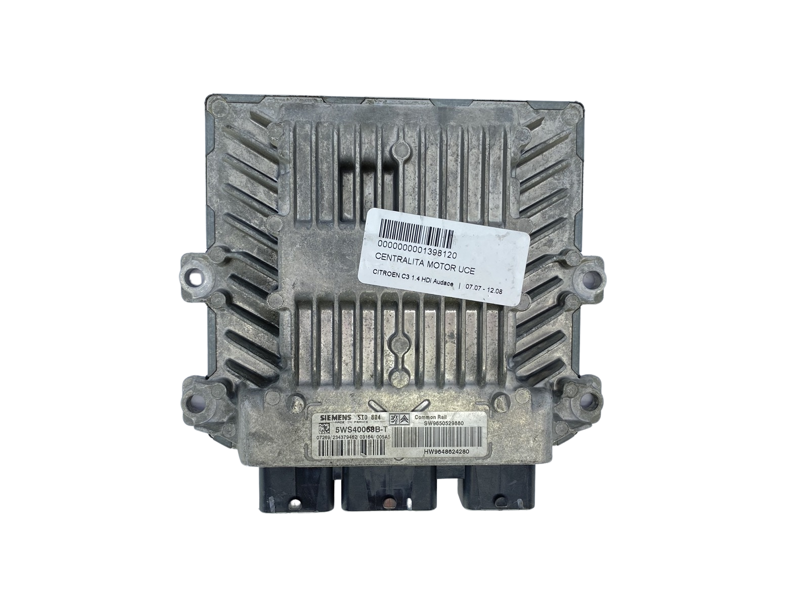 Steuergerät 9650529880 9648624280 5WS40068B-T SID804 PSA Siemens 60632 main product photo
