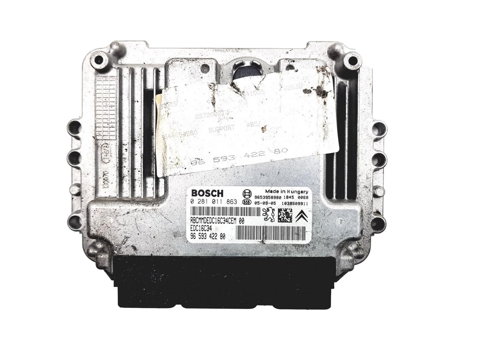 Steuergerät 0281011863 9659342280 9653958980 PSA Bosch 2971 main product photo