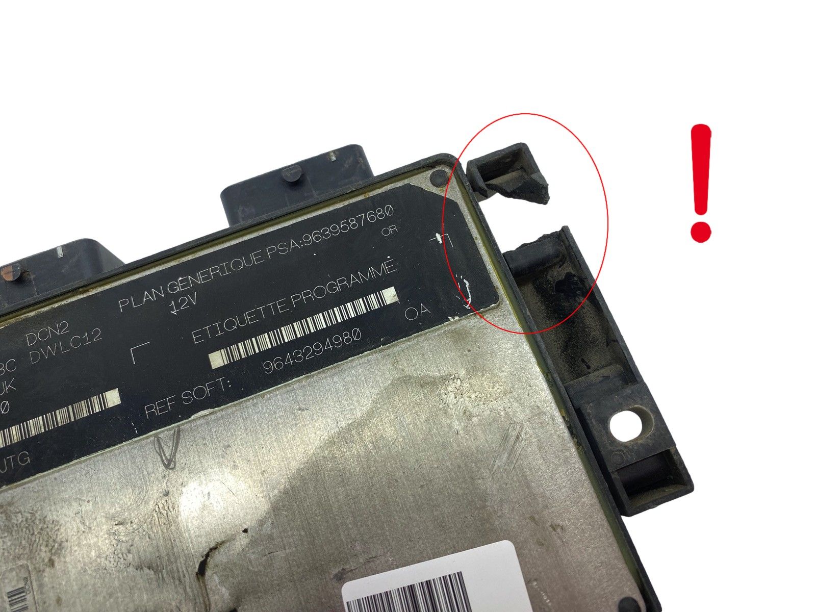 Steuergerät 9639587680 9643294980 R04080023C 80891C PSA Lucas 63922 main product photo