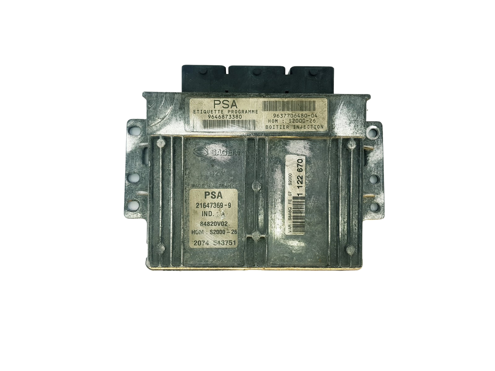 Steuergerät 9646873380 9637706480-04 21647369-9 PSA Sagem main product photo