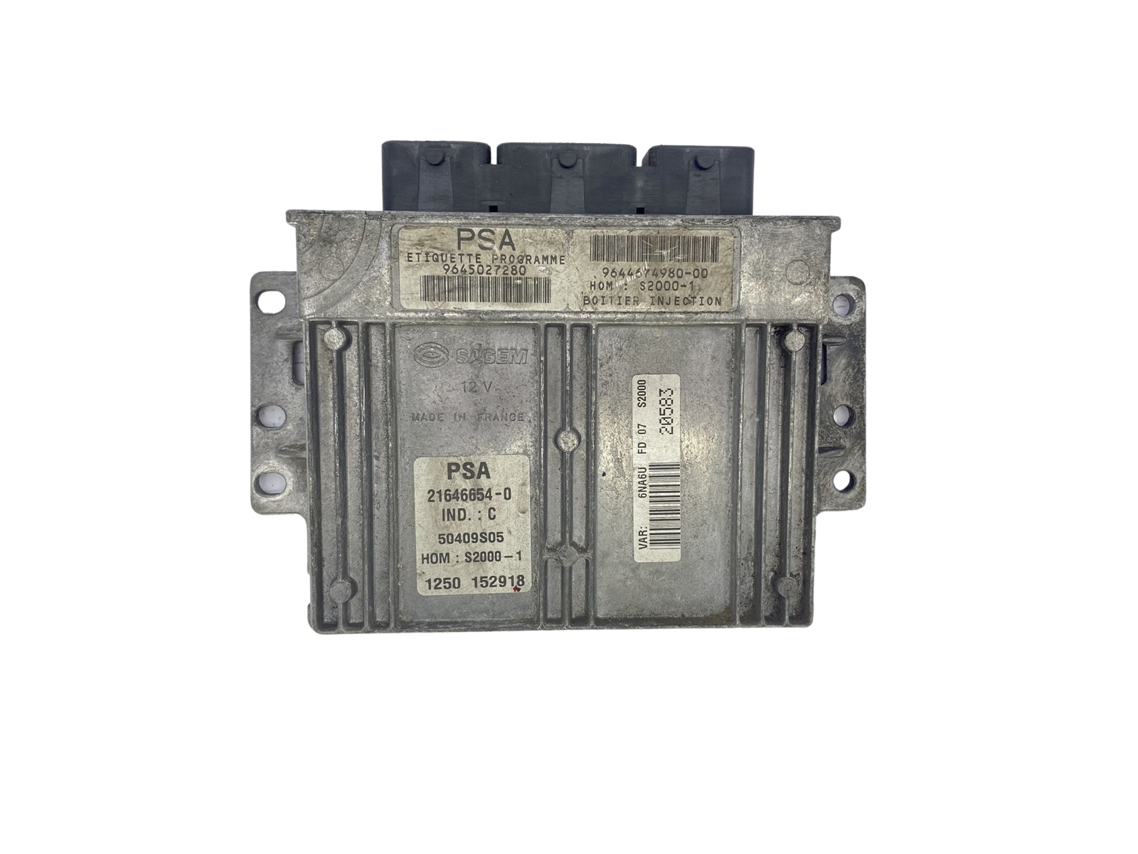 Steuergerät 9645027280 9644674980 21646654-0 PSA Sagem 55297 main product photo