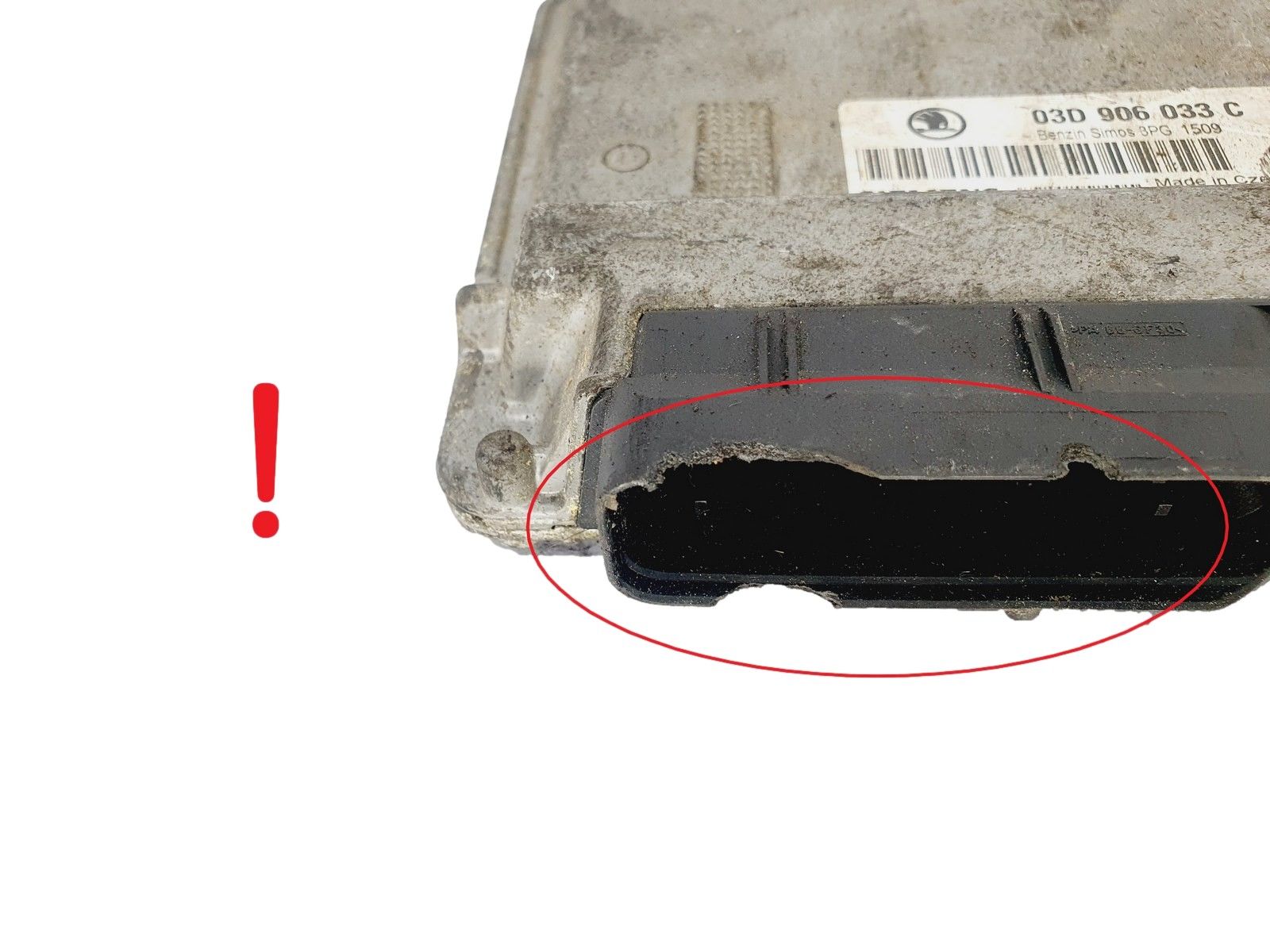 Steuergerät 03D906033C 5WP40292 02 Skoda Siemens 44883 main product photo