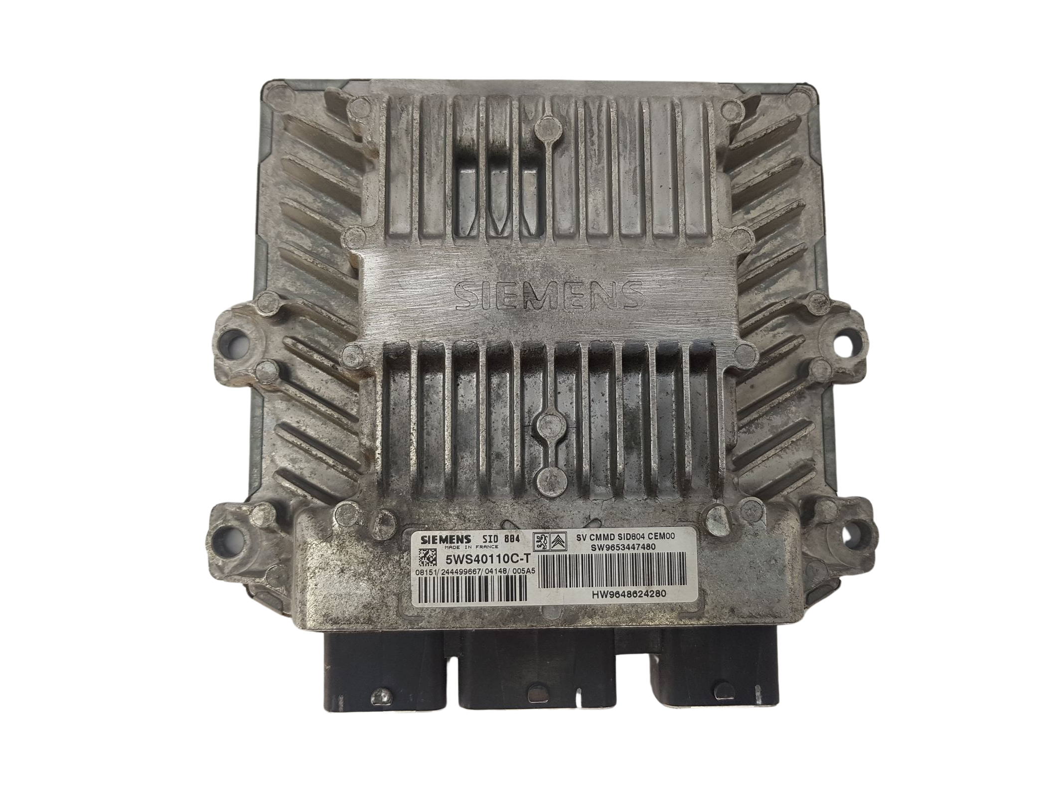 Steuergerät 9653447480 9648624280 5WS40110C-T PSA Siemens 3322 main product photo