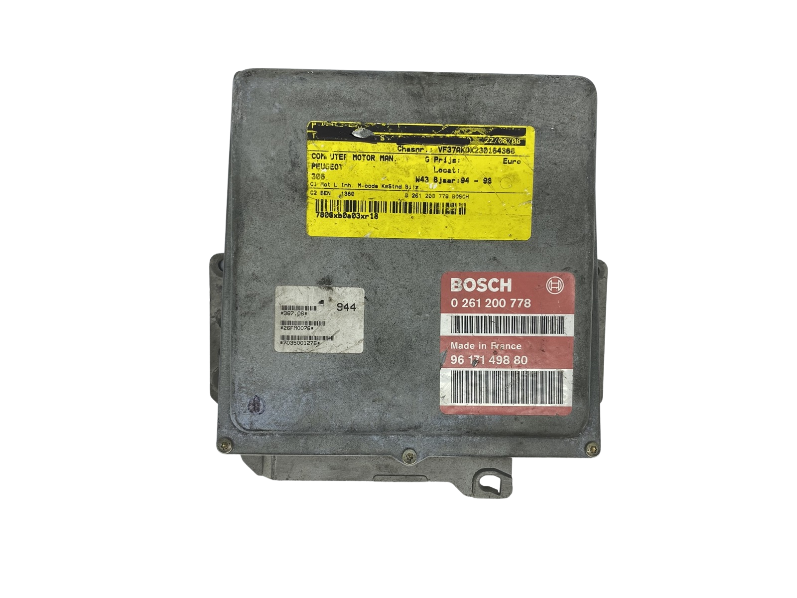 Steuergerät 9617149880 0261200778 26FM0076 PSA Bosch 57273 main product photo