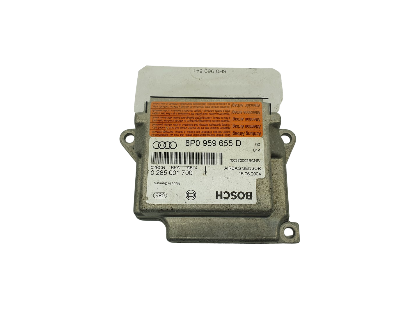 Steuergerät 8P0959655D 0285001700 Audi Bosch 69066 main product photo