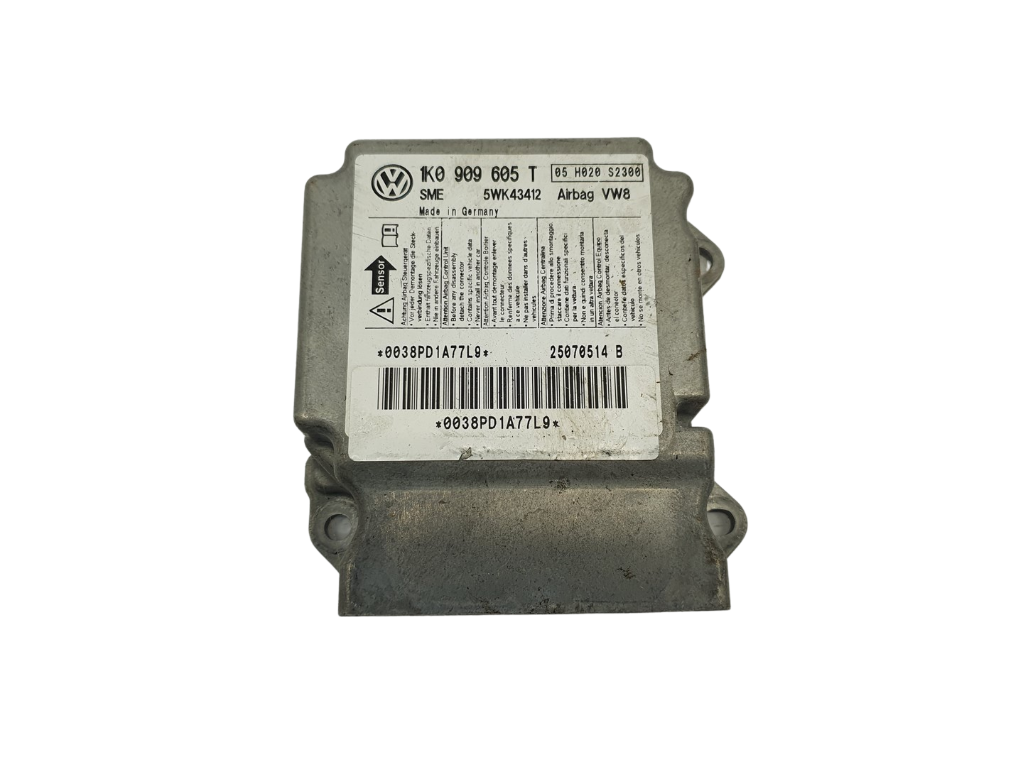 Steuergerät 1K0909605T 5WK43412 VW Siemens 69145 main product photo