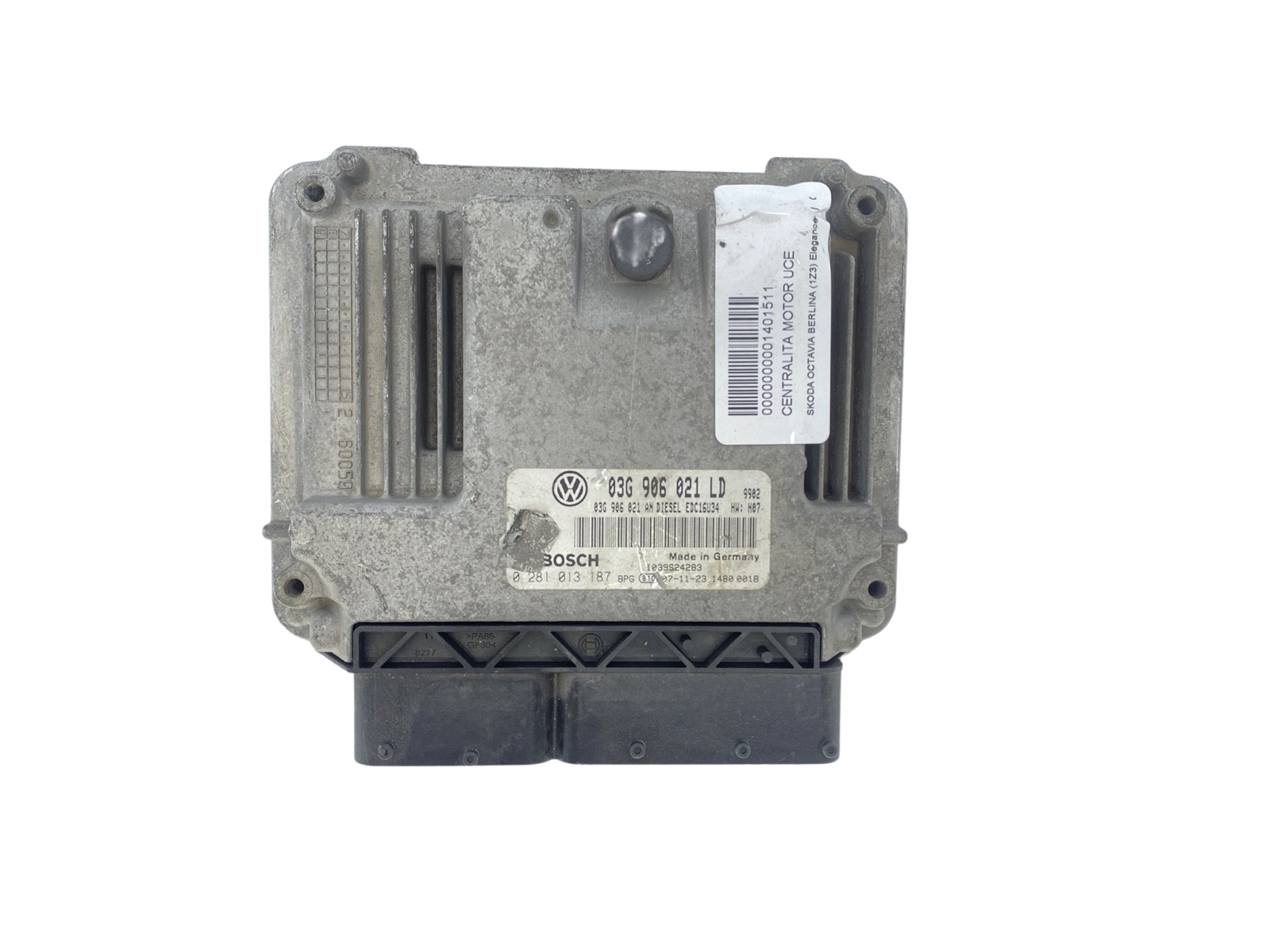 Steuergerät 03G906021LD 0281013187 VW Skoda Bosch main product photo
