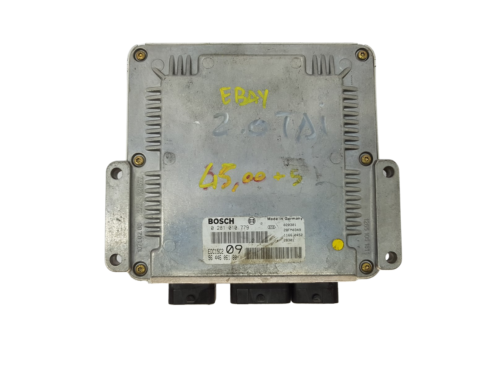 Steuergerät 9644606180 0281010779 EDC15C2 PSA Bosch 16398 main product photo