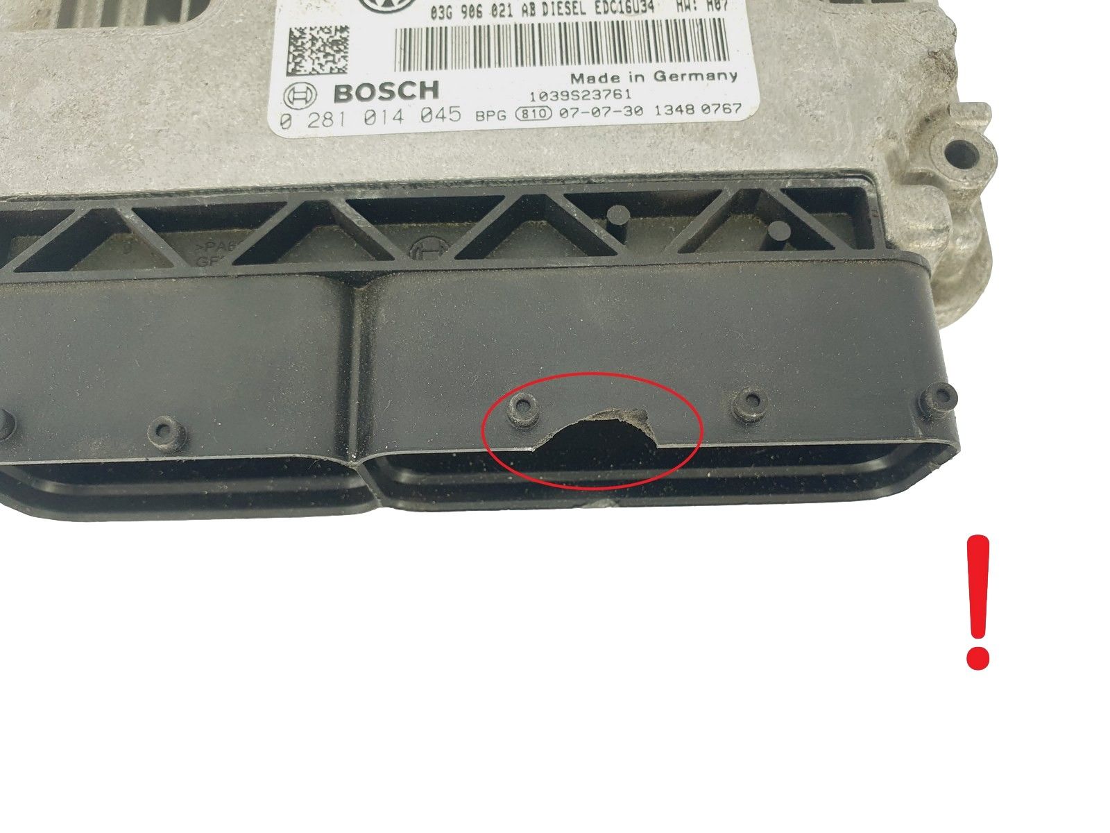 Steuergerät 03G906021MJ 0281014045 VW Bosch 47403 main product photo