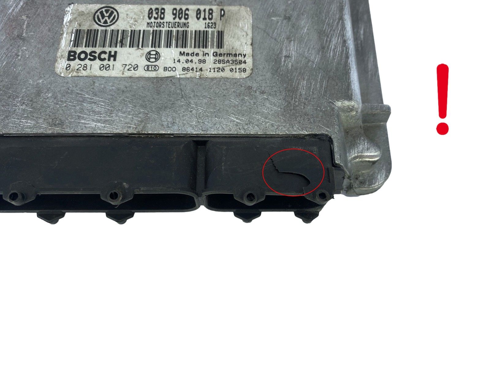 Steuergerät VW Audi 038906018P 0281001720 Bosch 49074 main product photo