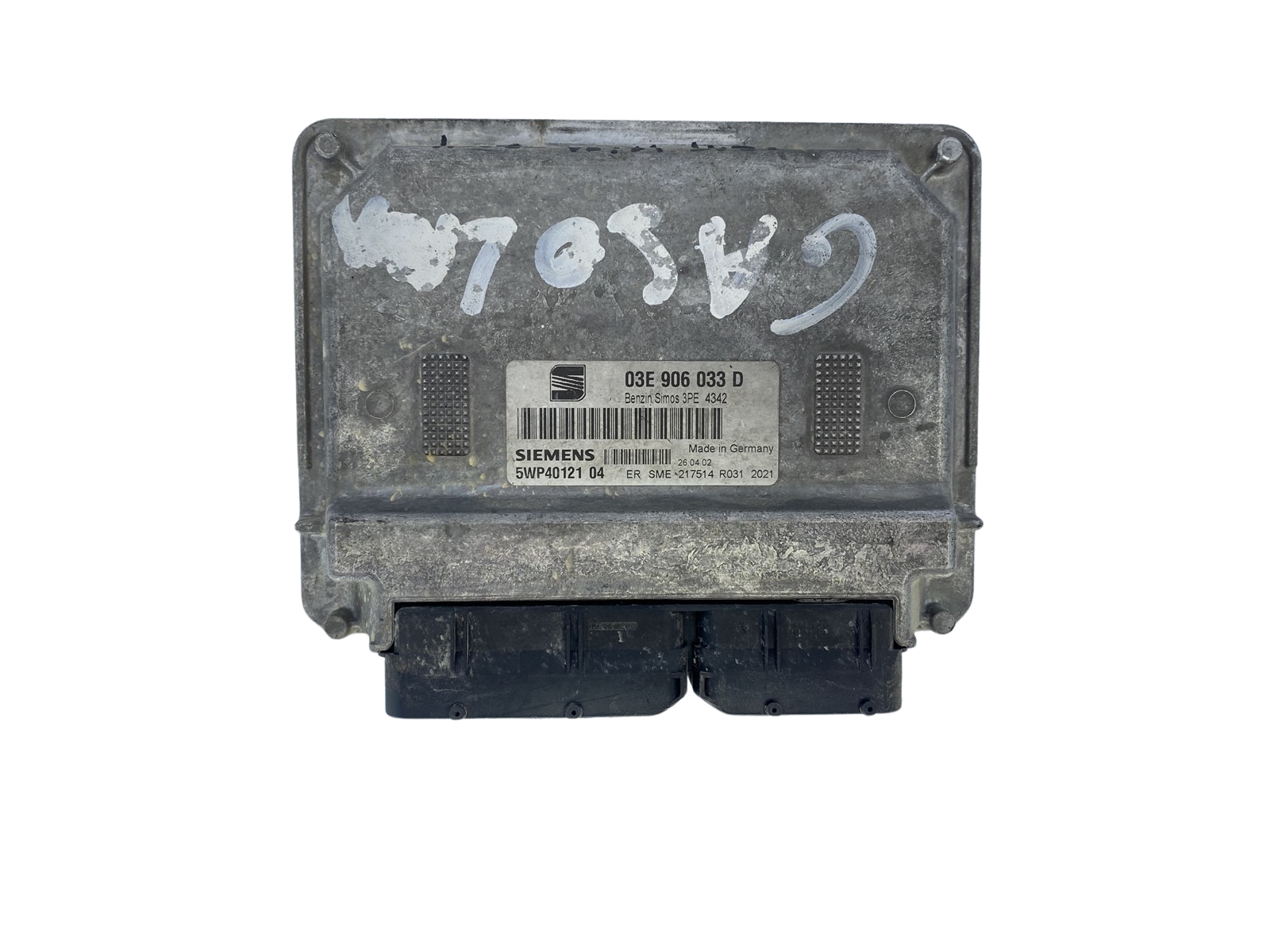 Steuergerät 03E906033D 5WP40121 04 Seat Siemens 52152 main product photo