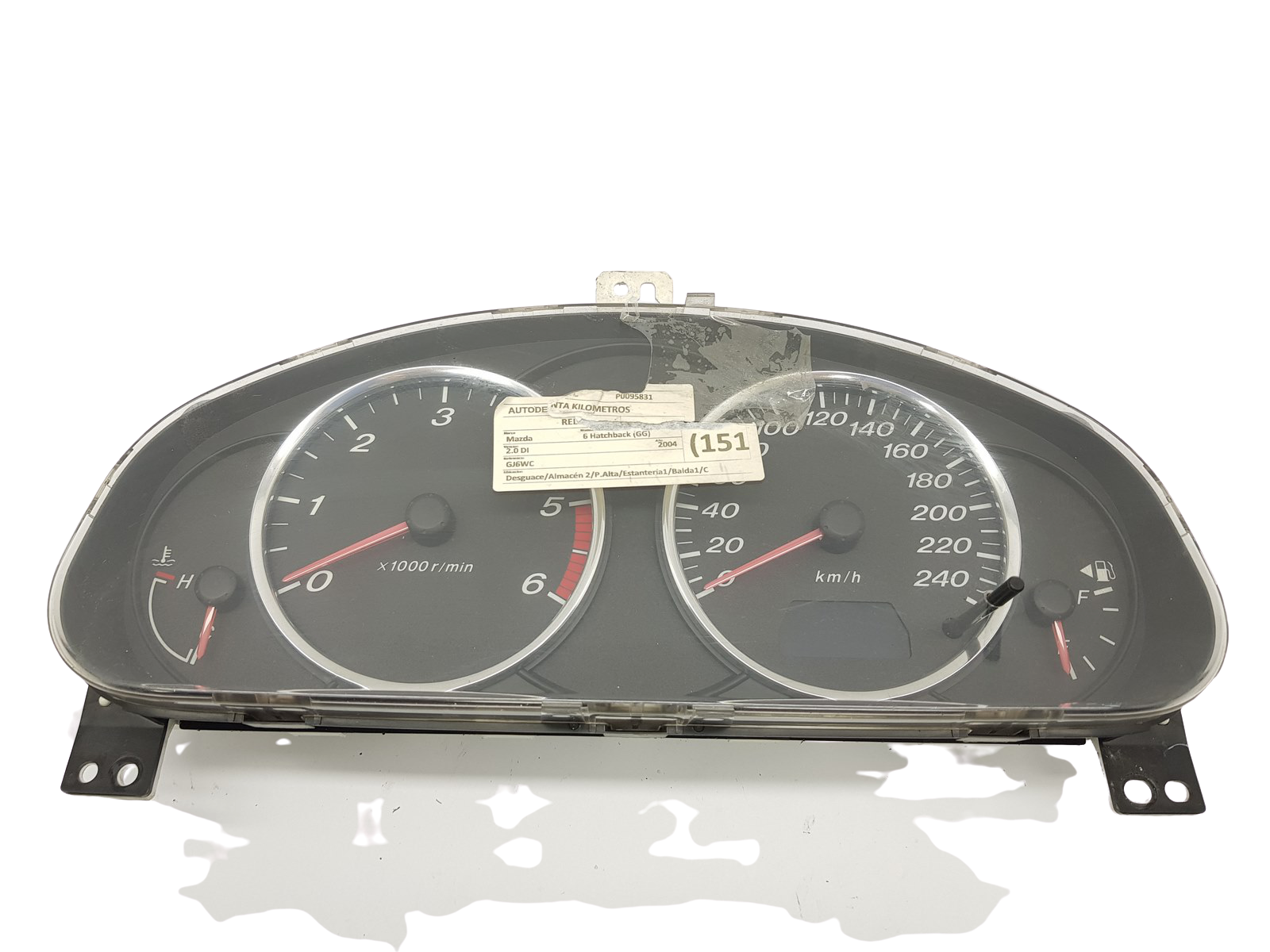 Tacho Kombiinstrument Mazda 6 JGGJ6WC 26889 main product photo