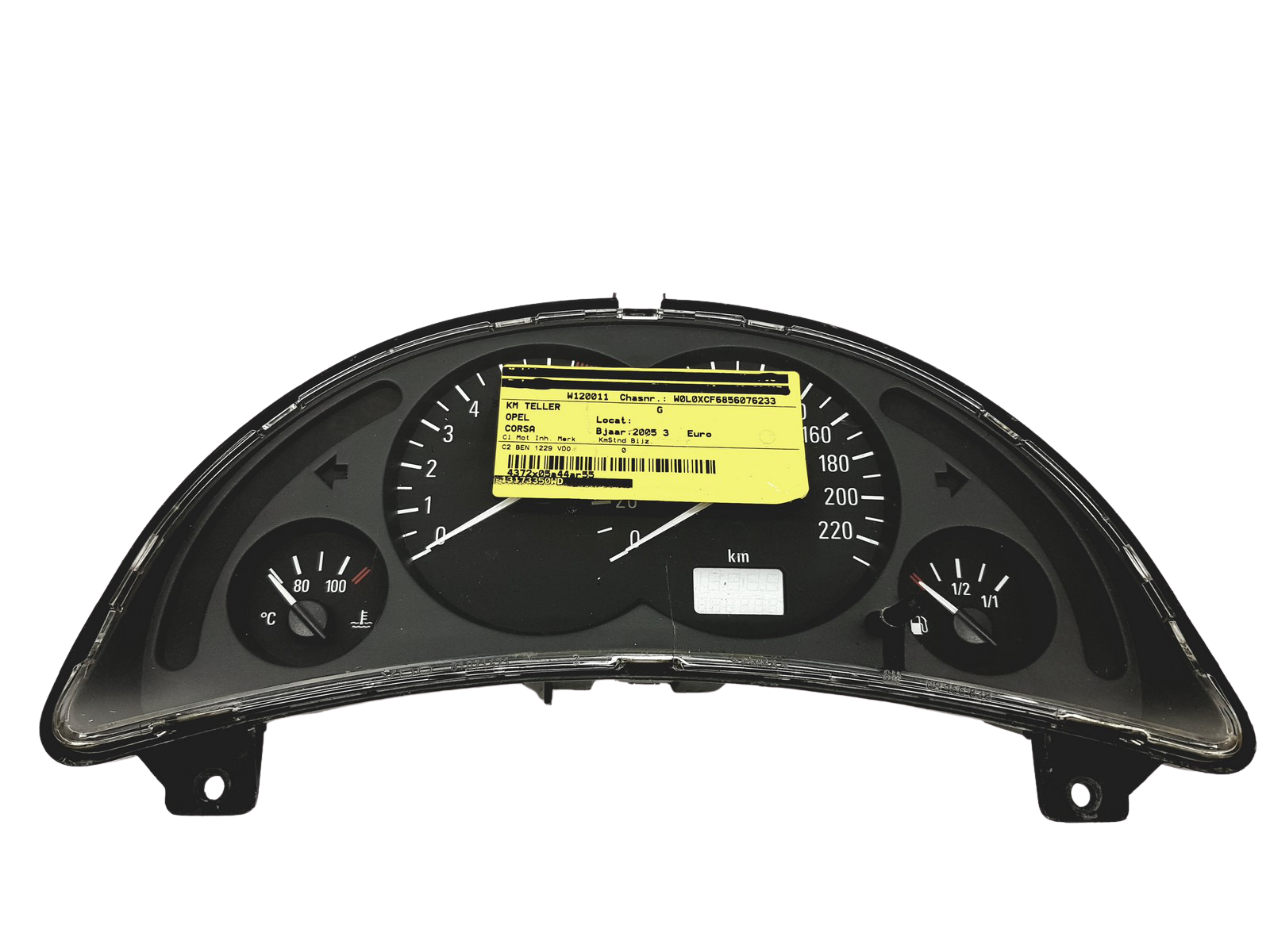 Tacho Kombiinstrument Opel Corsa C 13173350WD 110008988029 30741 main product photo
