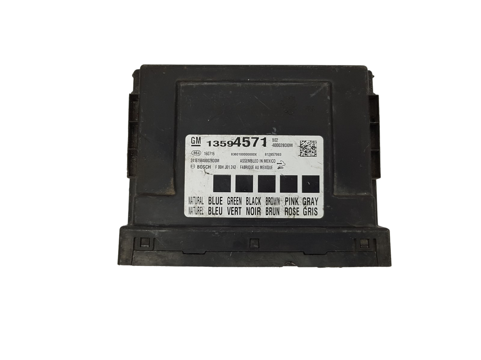 Steuergerät 13594571 812857933 F00HJ01242 GM Opel Bosch main product photo