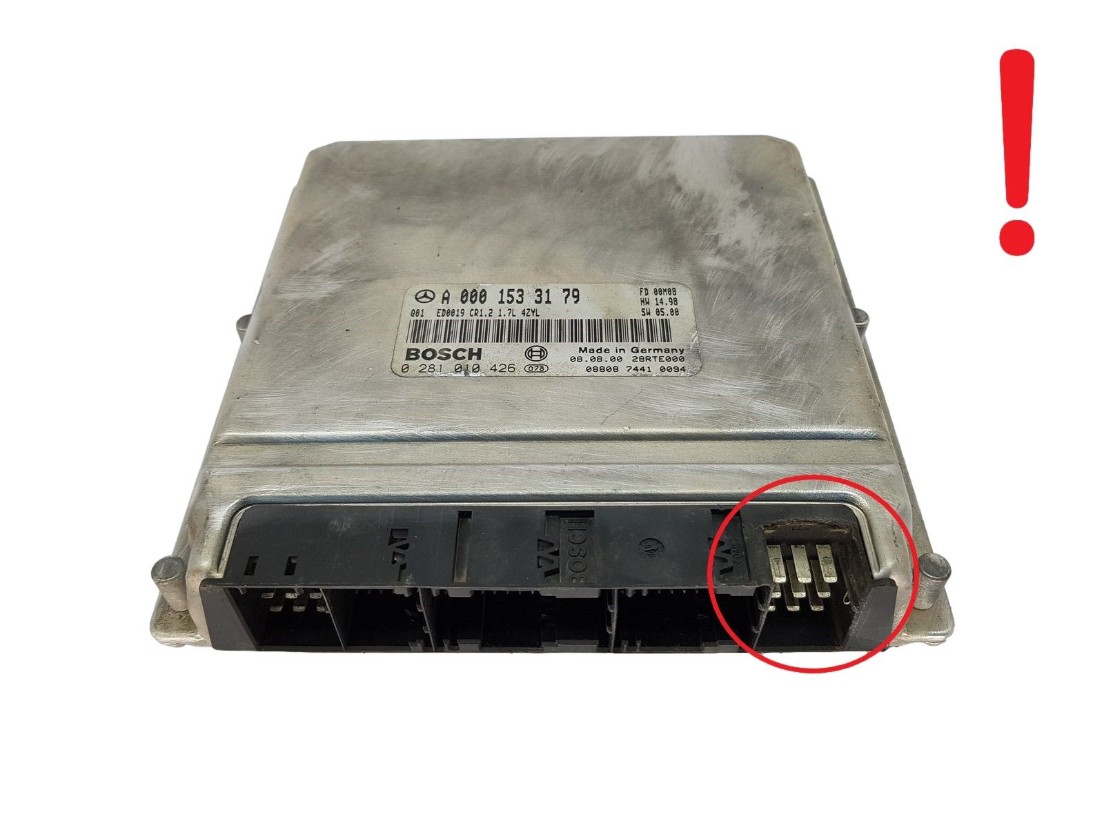 Steuergerät A0001533179 0281010426 Mercedes Bosch 16981 main product photo