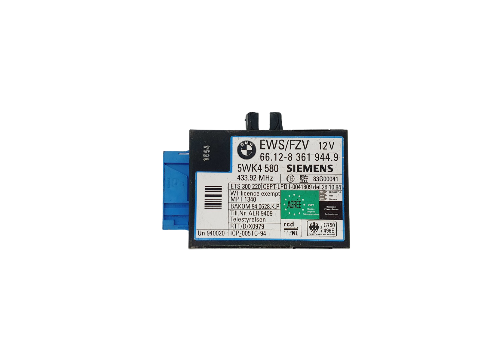 Steuergerät 66.12-8361944.9 5WK4580 BMW Siemens main product photo