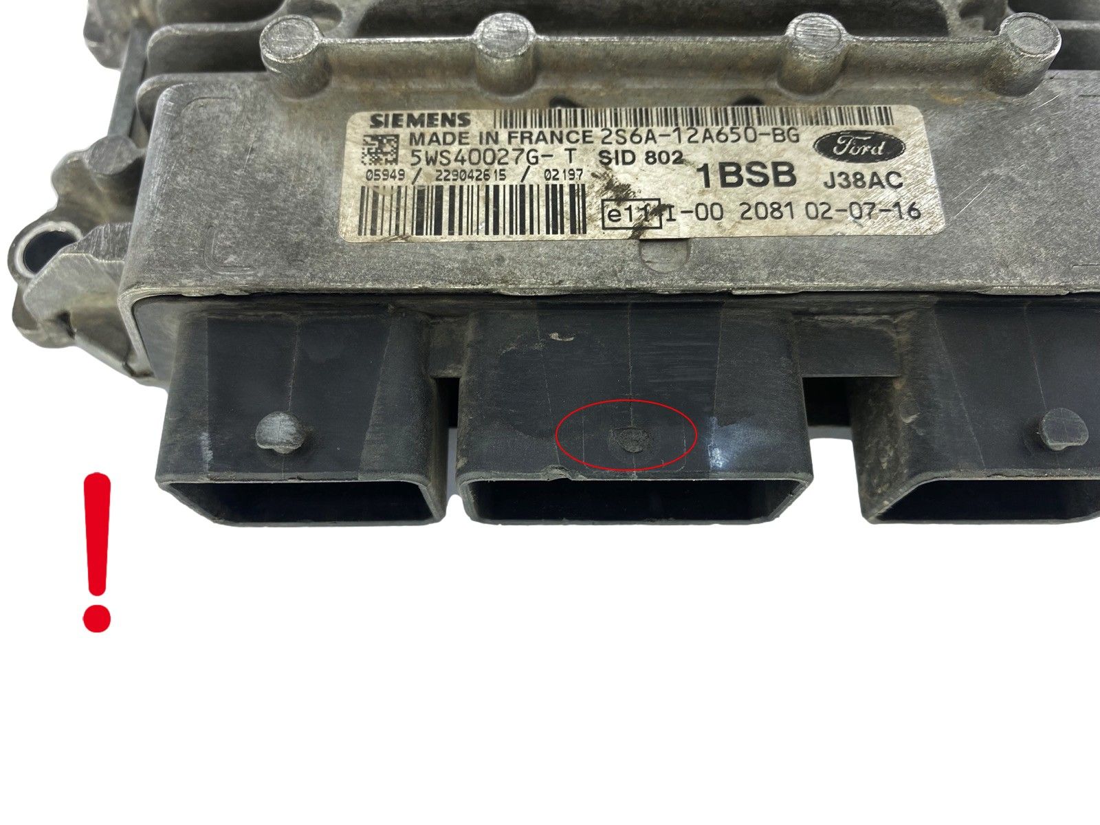Steuergerät 2S6A-12A650-BG 5WS40027G-T SID 802 Ford Siemens 48777 main product photo