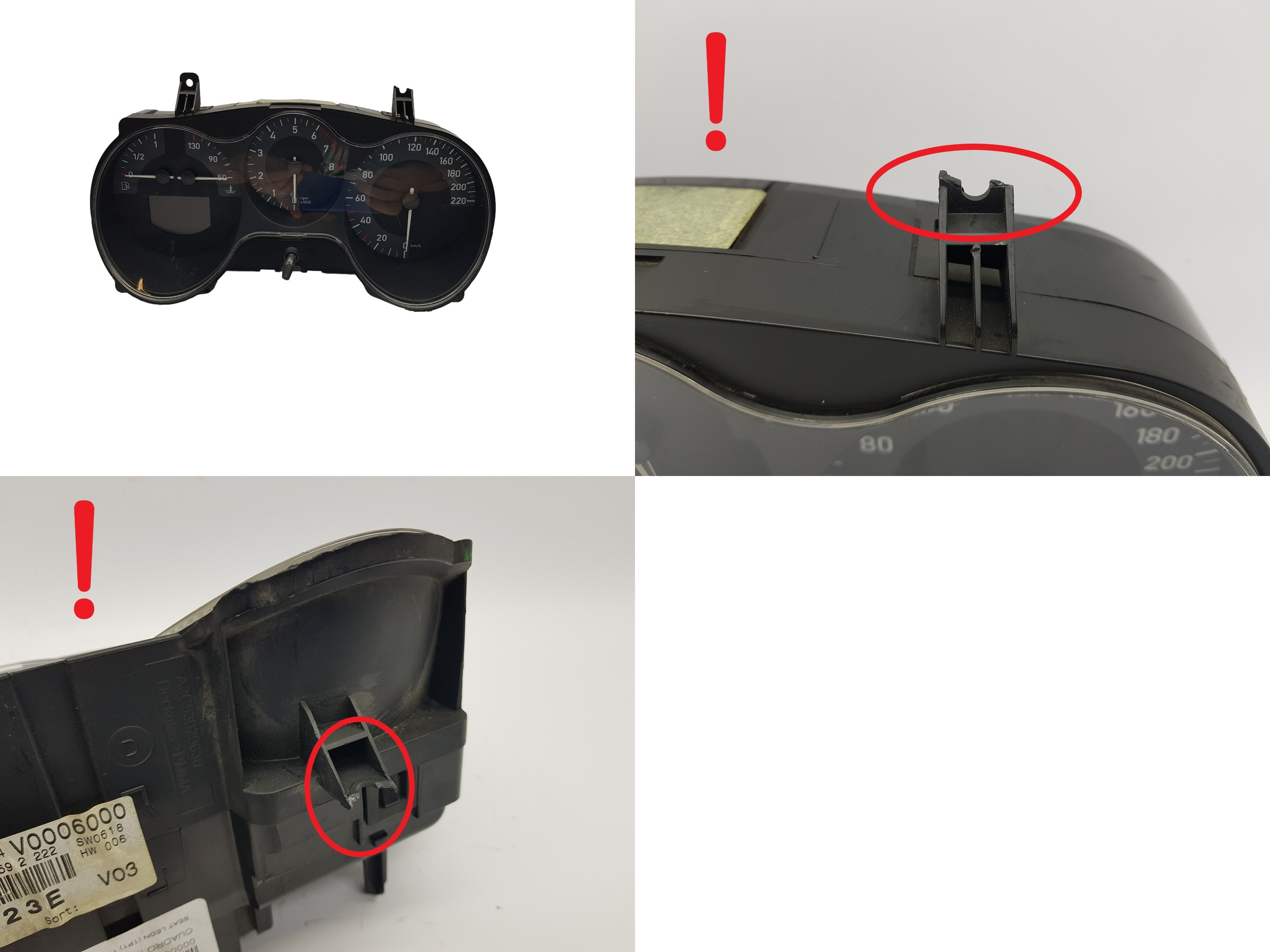 Tacho Kombiinstrument Seat Leon 1P0920823E main product photo