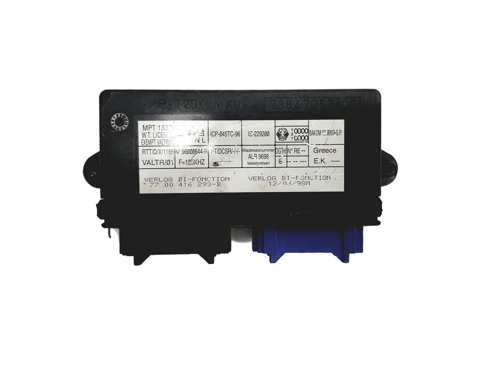 Steuergerät 7700416293-B 73847257C Renault Valeo 12548d main product photo