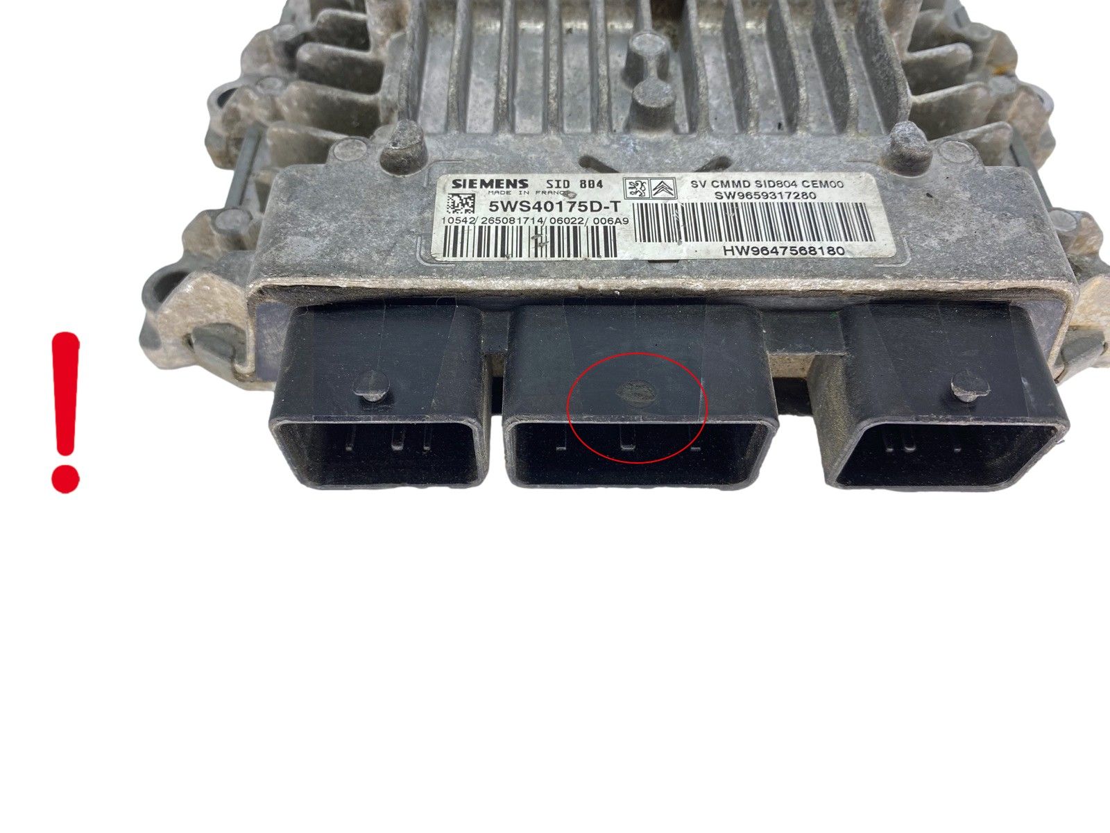 Steuergerät 5WS40175D-T 9659317280 9647568180 PSA Siemens 63959 main product photo