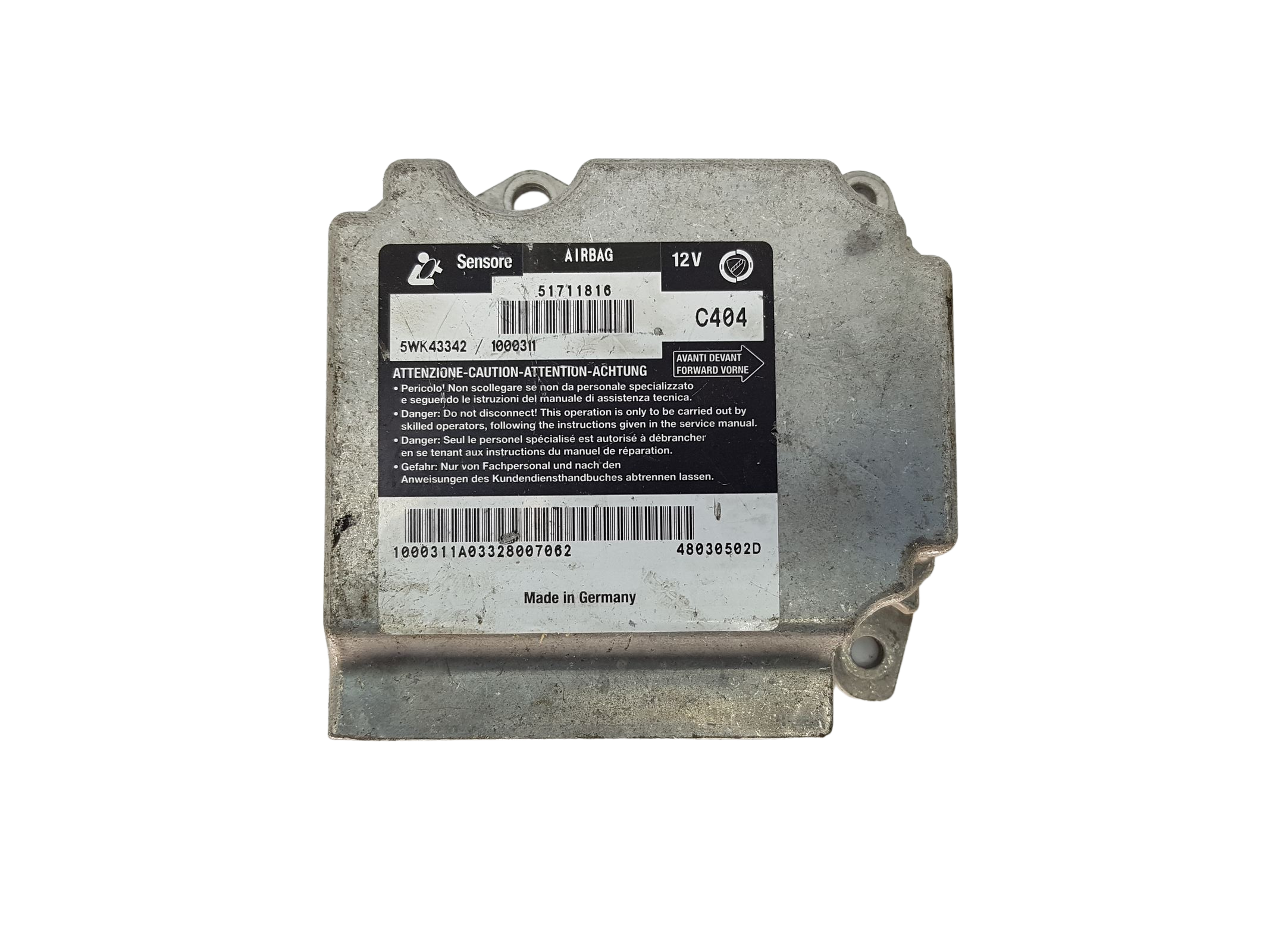 Steuergerät 51711816 5WK43342 Fiat Siemens 16309 main product photo