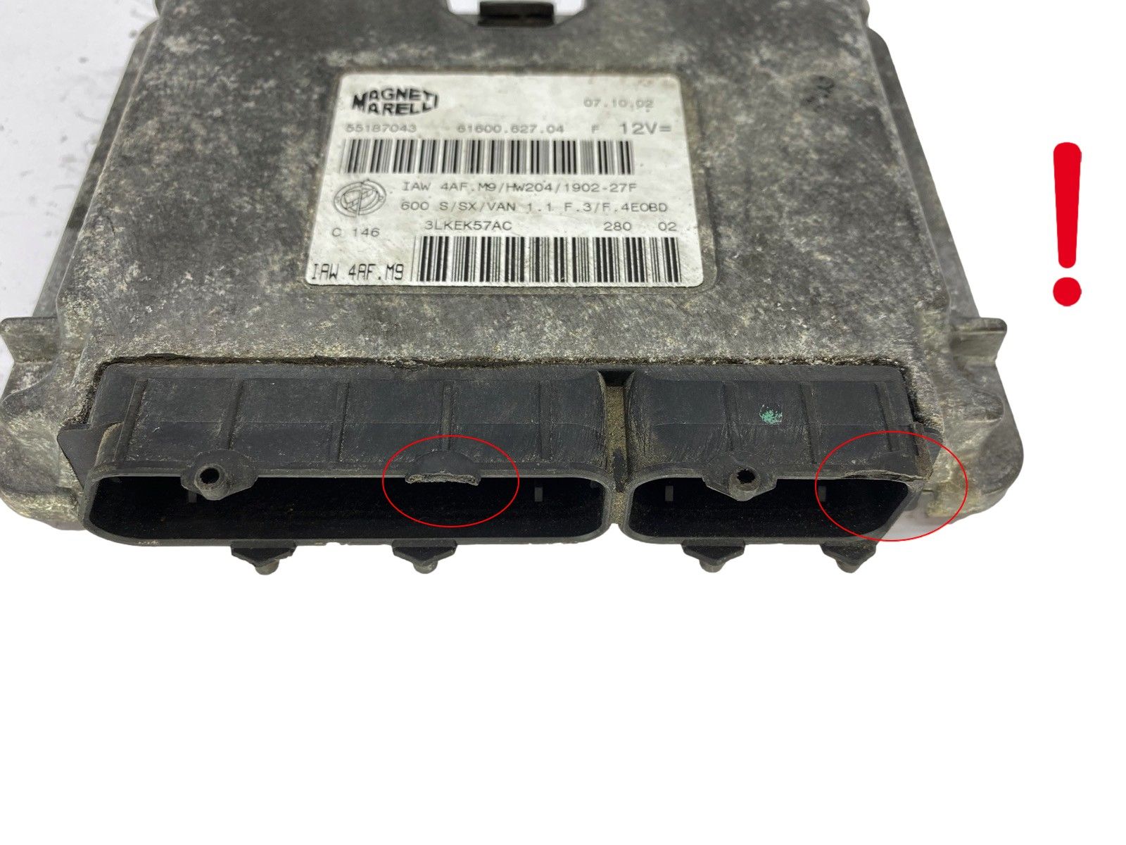 Steuergerät 55187043 IAW4AF.M9 61600.627.04 Fiat Magneti Marelli 55184 main product photo