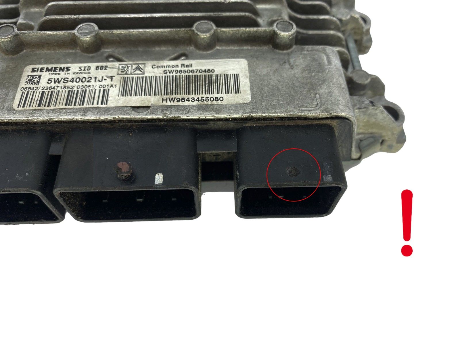 Steuergerät 9650670480 9643455080 5WS40021J-T SID802 PSA Siemens 50840 main product photo