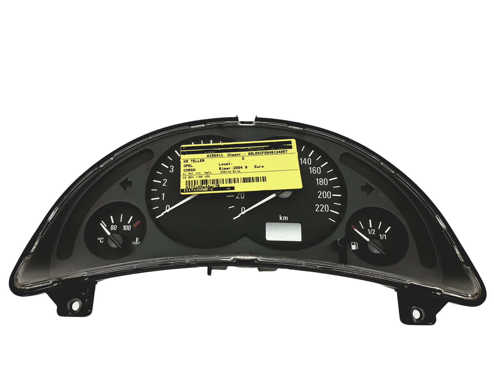 Tacho Kombiinstrument Opel Corsa C 13173350WD 110008988029 30739 main product photo