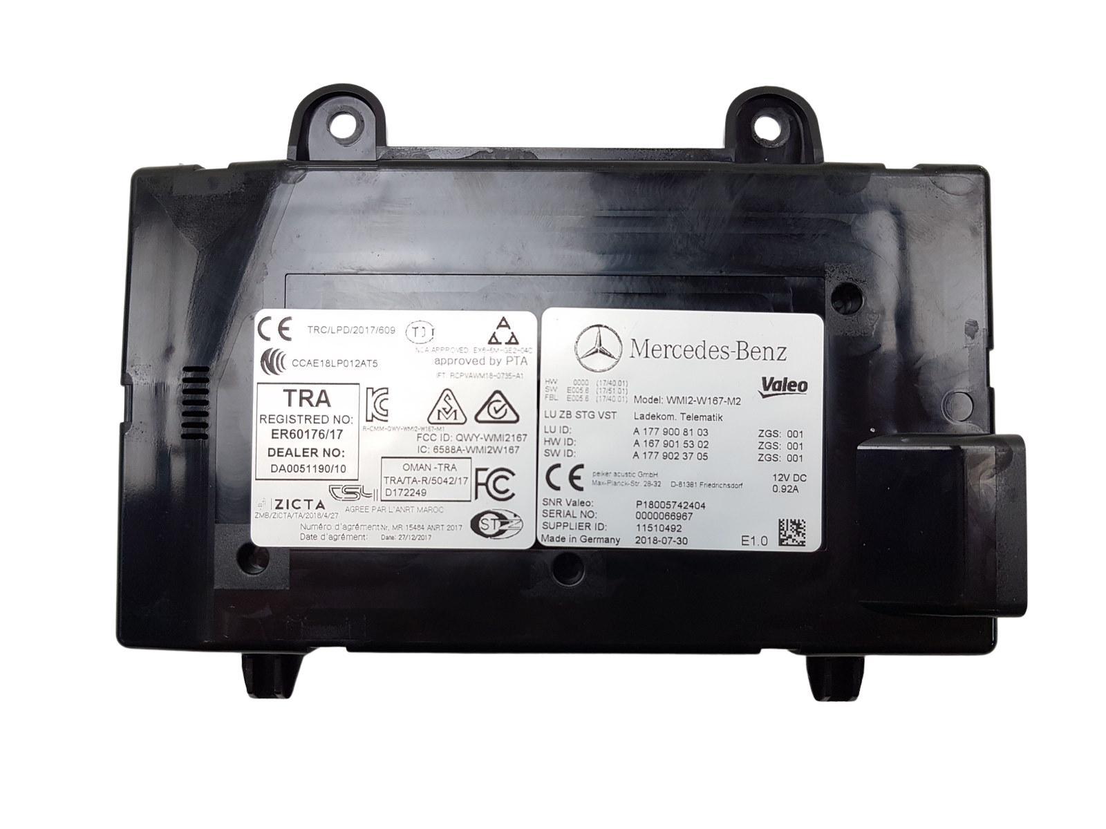 Steuergerät Telematik Mercedes-Benz W177 A1779008103 main product photo