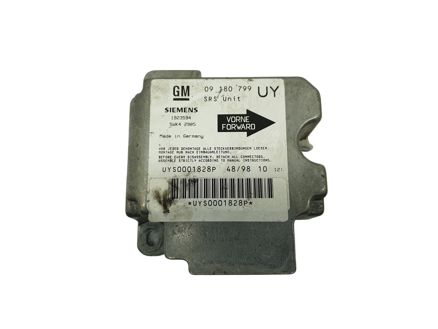 Steuergerät 09180799 5WK42905 Opel Siemens 68950 main product photo