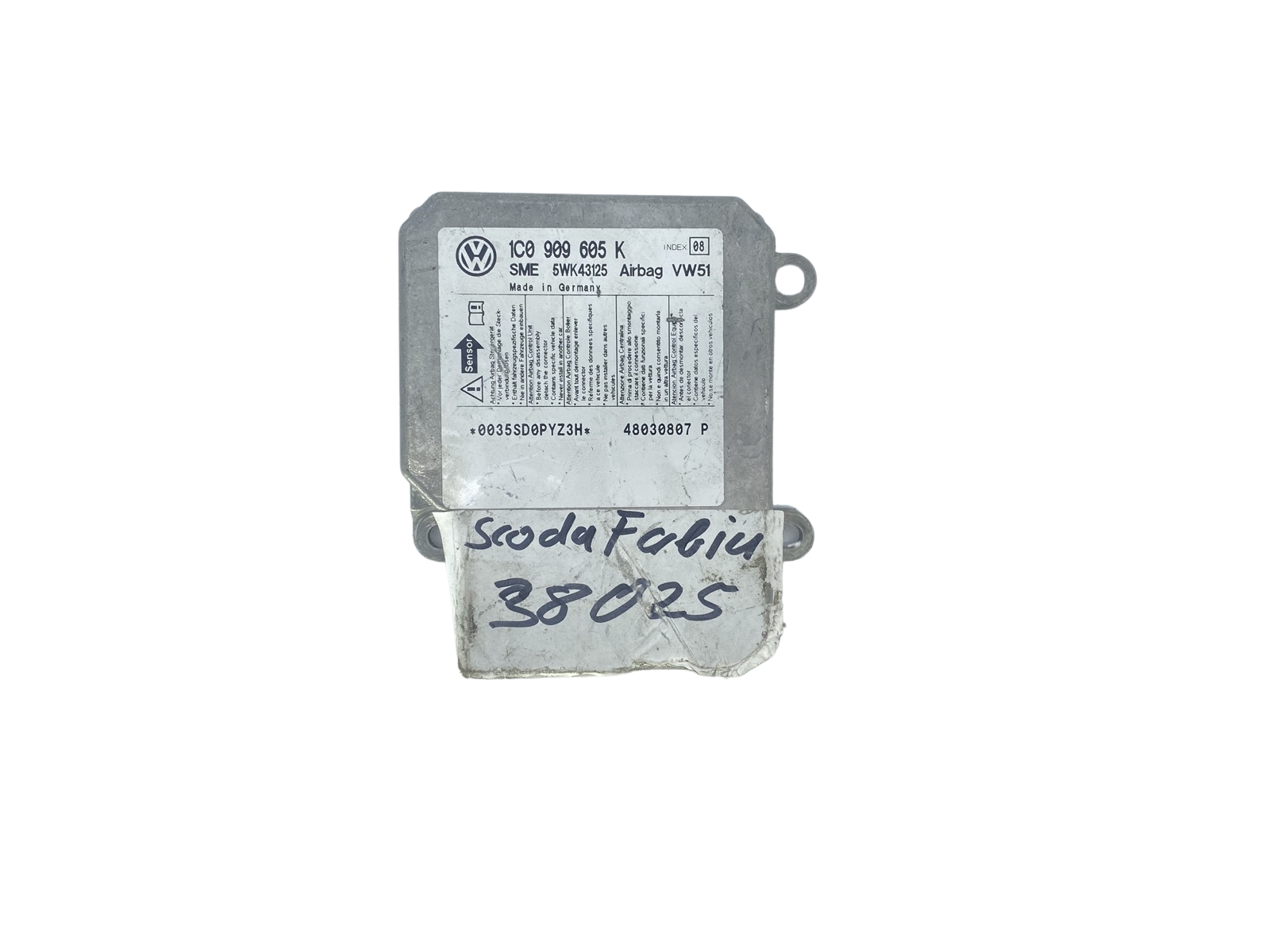 Steuergerät 1C0909605K 5WK43125 VW Siemens 58678 main product photo