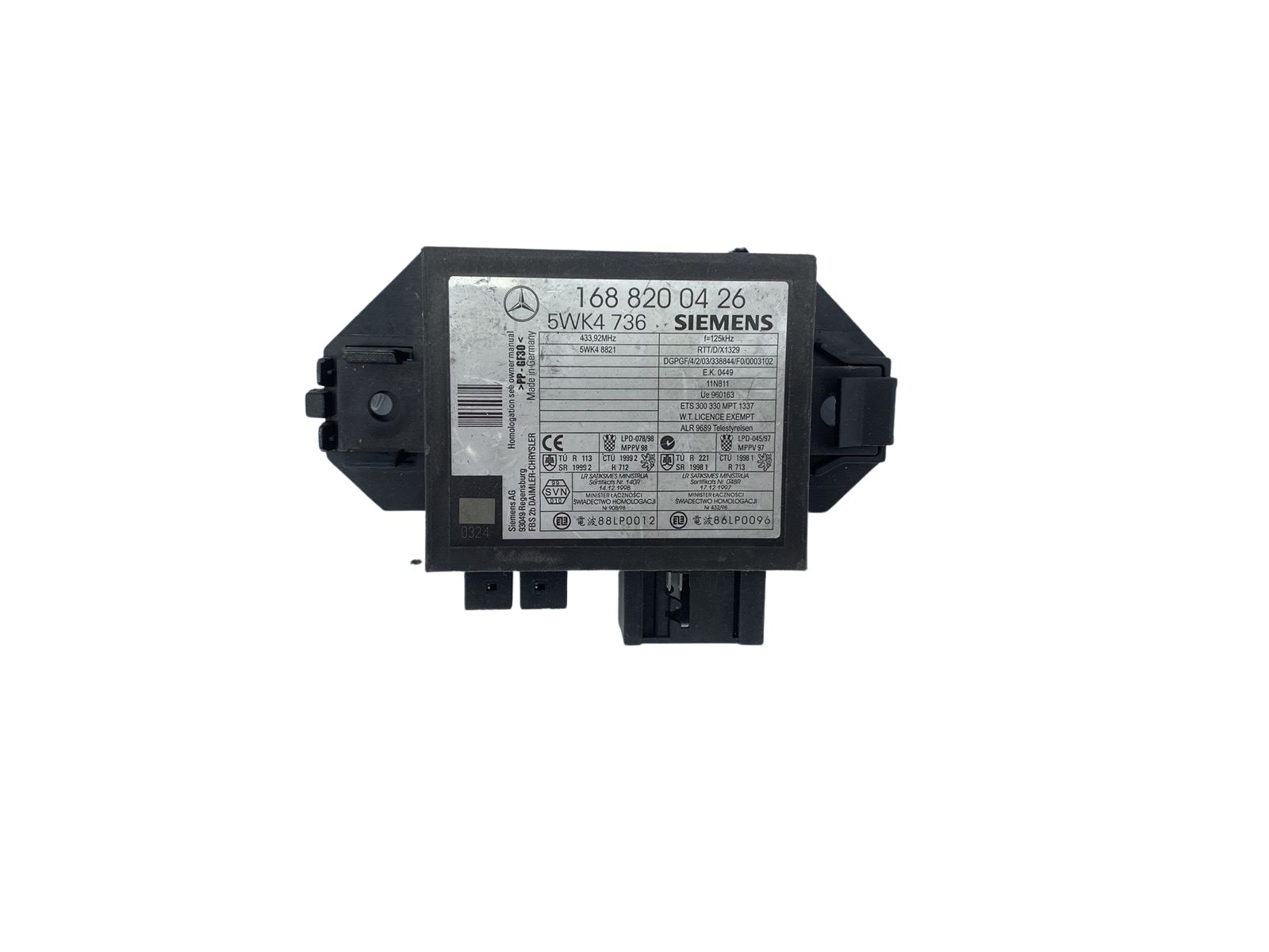 Steuergerät Immo Mercedes-Benz 1688200426 5WK4736 Siemens 58219 main product photo