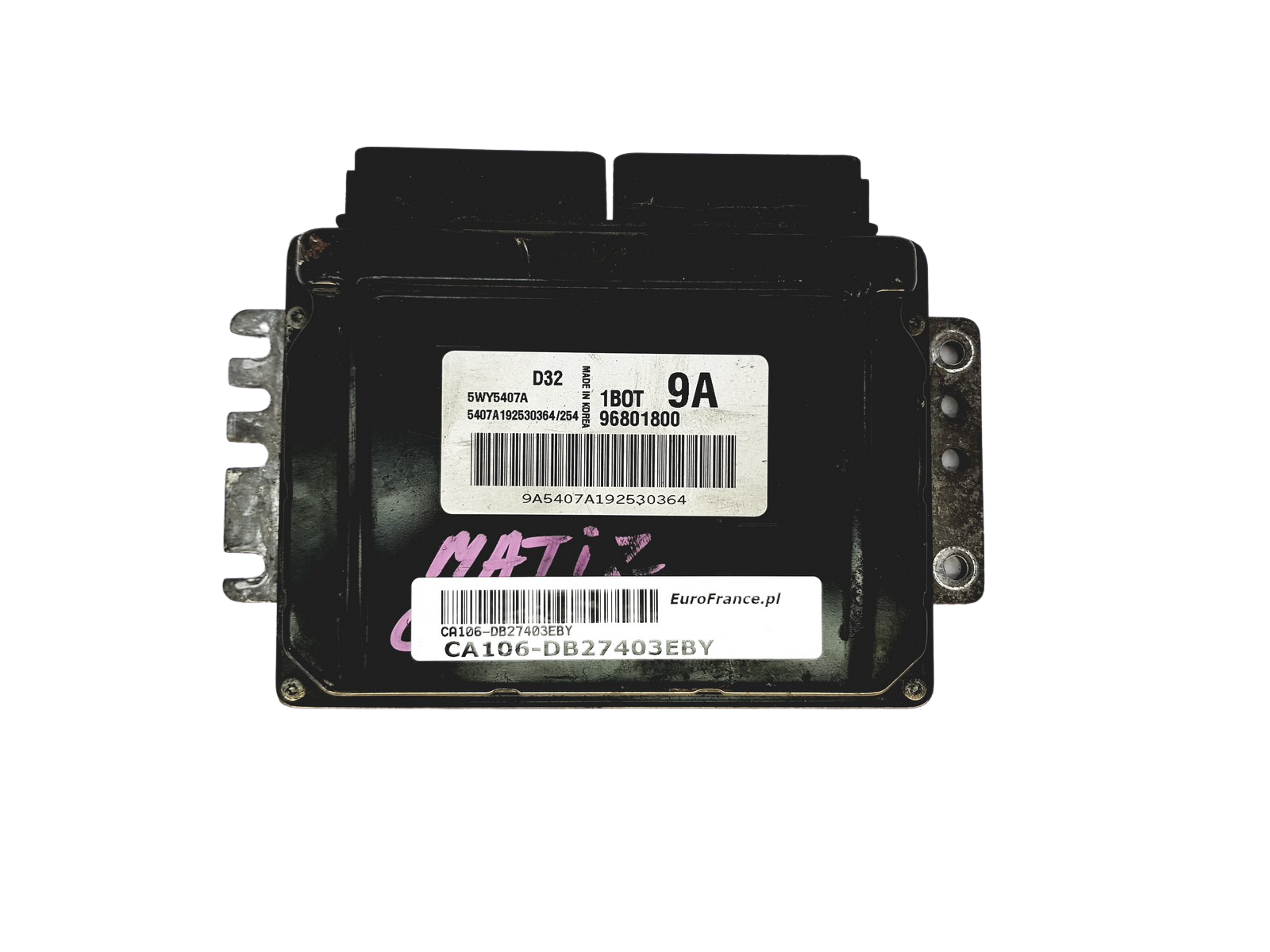 Steuergerät 96801800 5WY5407A D32 1B0T 9A Chevrolet Kemsco 27403 main product photo