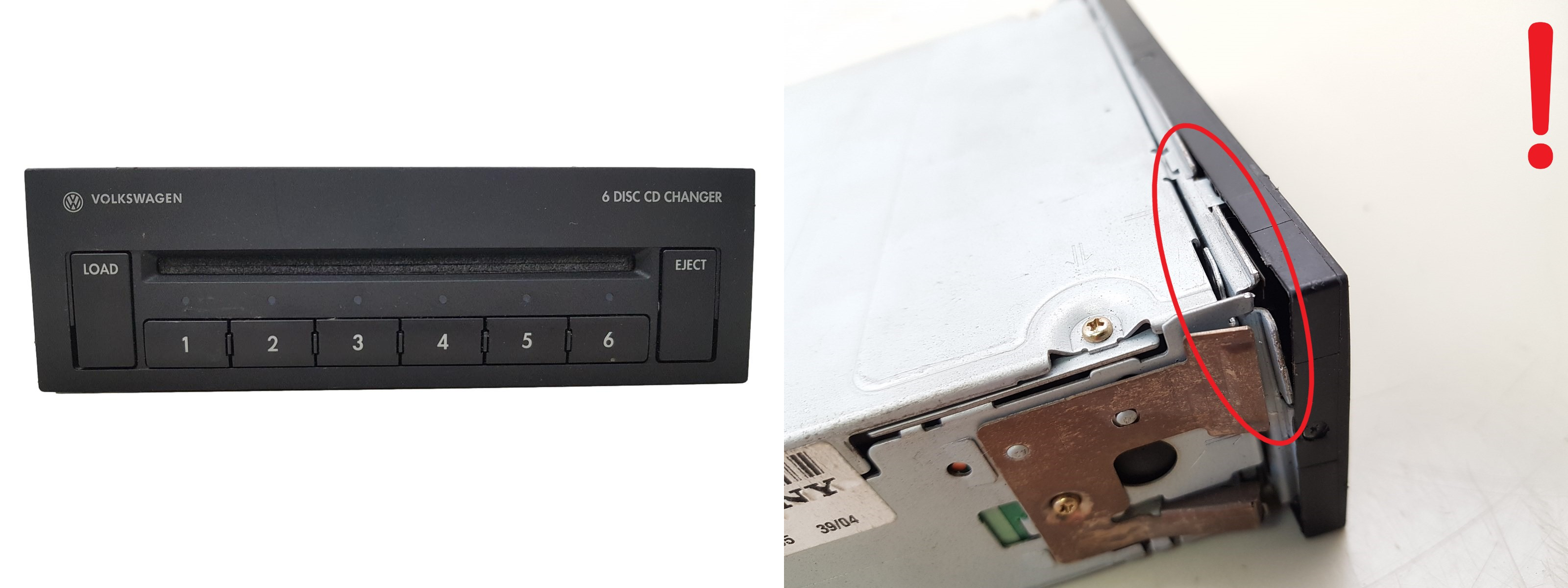 Cd-Wechsler Volkswagen 6X0035110 1DINCDC Sony main product photo