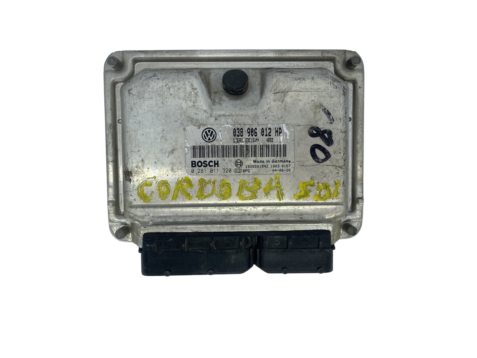 Steuergerät 038906012HP 0281011320 Seat VW Bosch 51805 main product photo