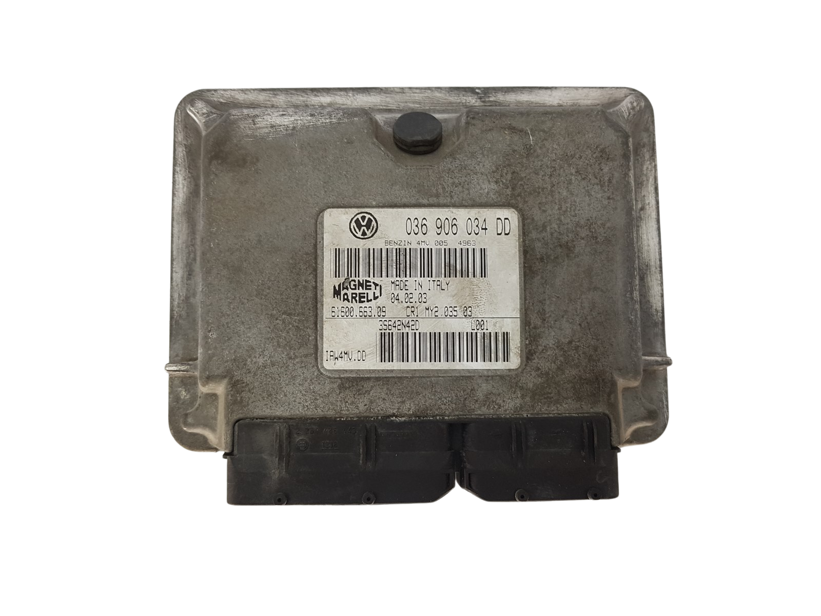 Steuergerät 036906034DD IAW4MV.DD 61600.663.02 VW Magneti Marelli 3216 main product photo