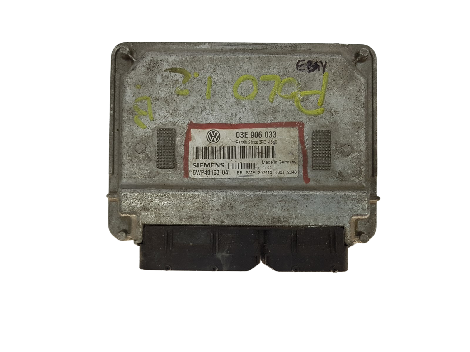 Steuergerät 03E906033 5WP40163 04 VW Siemens 16082 main product photo