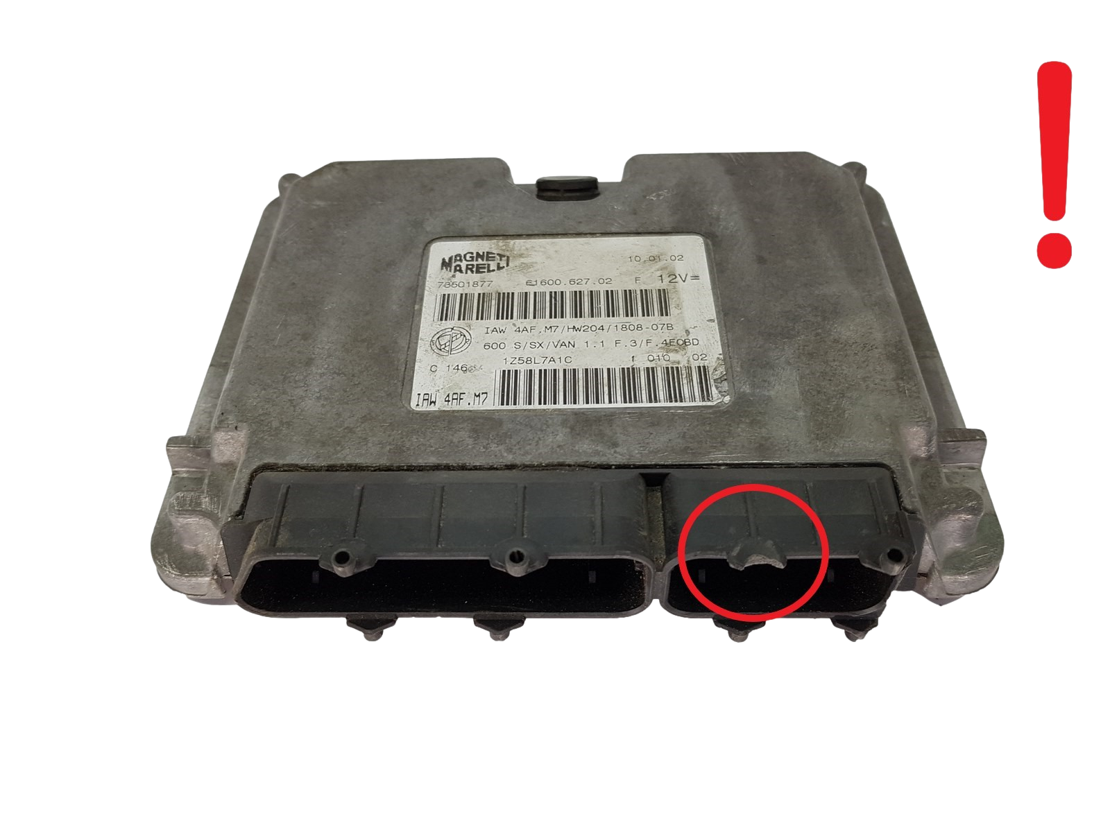 Steuergerät IAW4AF.M7 73501877 61600.627.02 Fiat Magneti Marelli 18199 main product photo