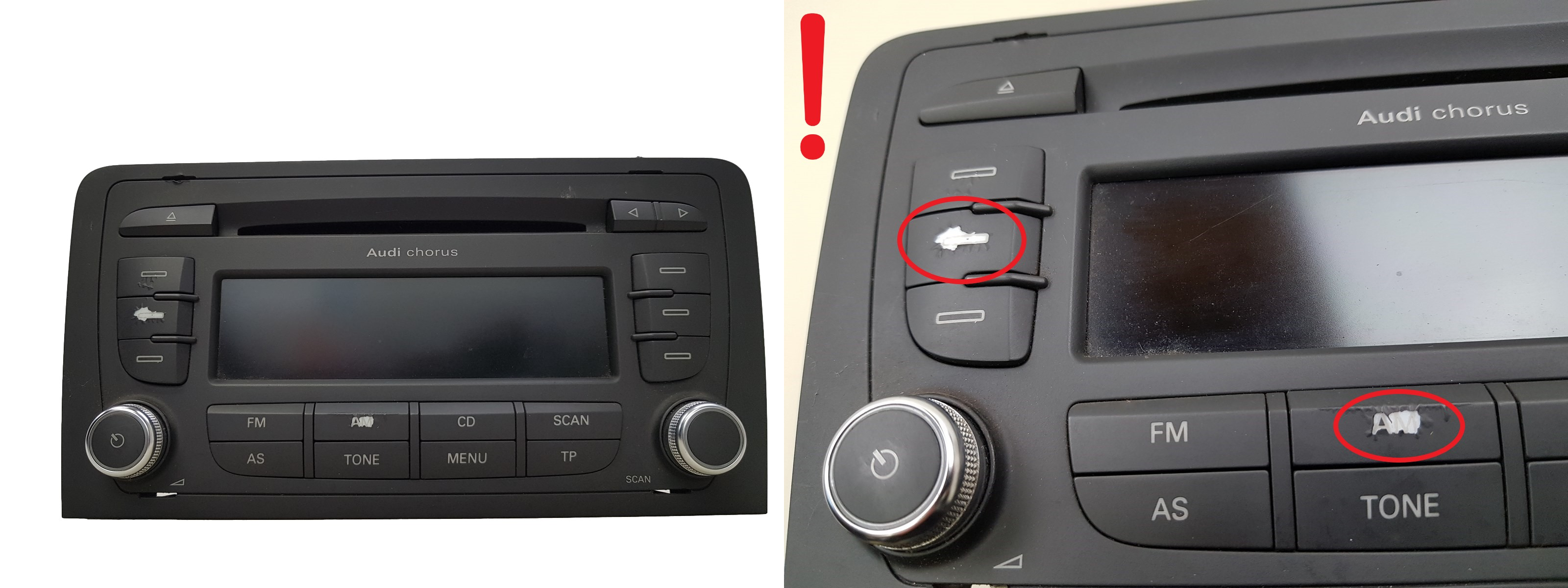 Cd-Radio Chorus Audi A3 8P 8P0035152C 7647251380 Blaupunkt main product photo