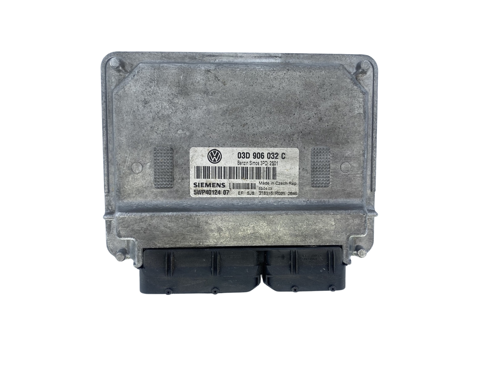 Steuergerät VW 03D906032C 5WP40124 07 Siemens 50058 main product photo