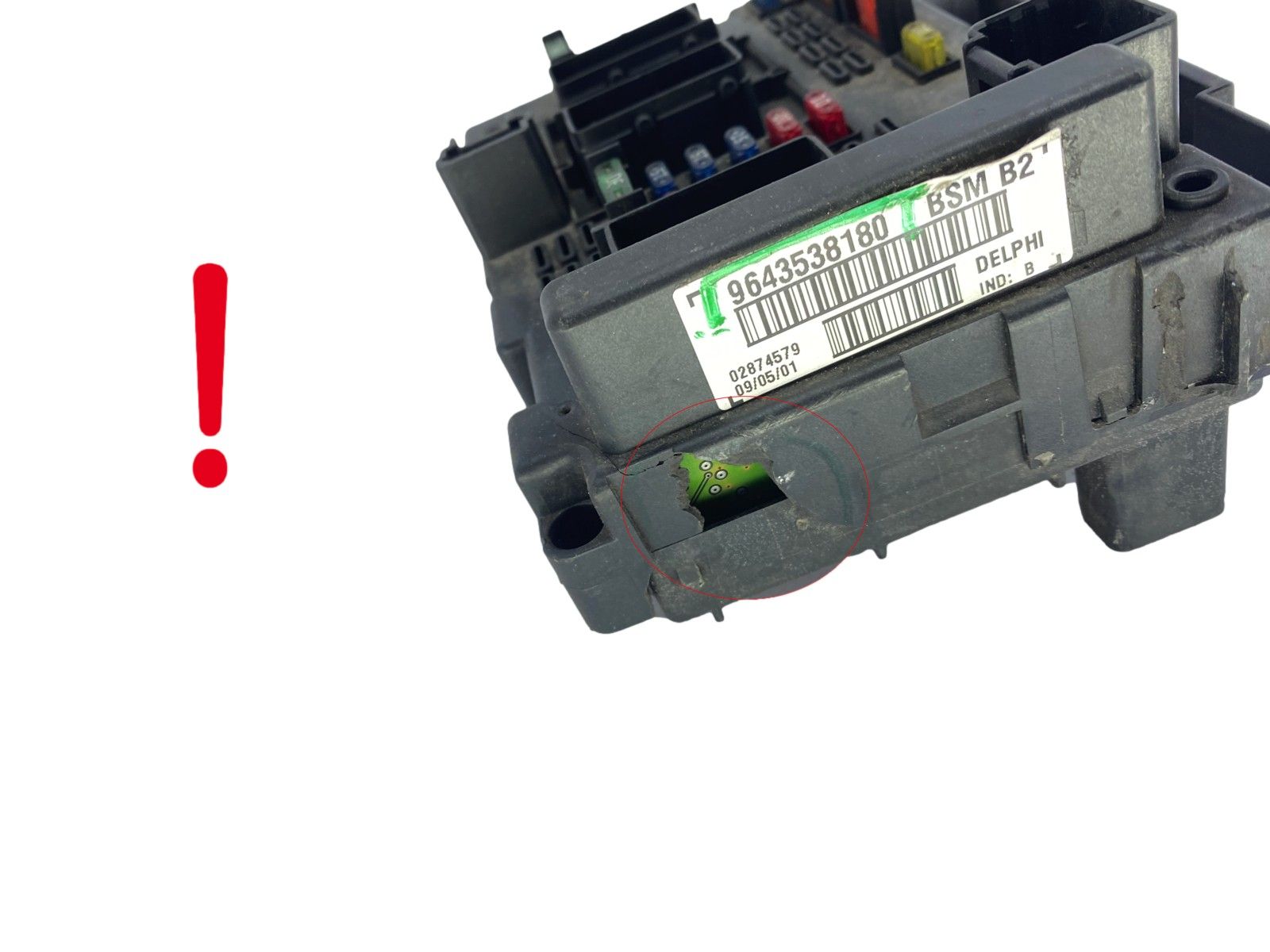 Steuergerät BSM B2 PSA 9643538180 Delphi 58791 main product photo