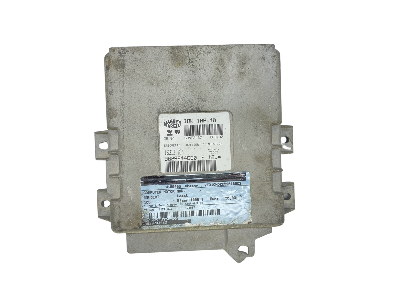 Steuergerät 9629244680 IAW1AP.40 16313.124 PSA Magneti Marelli 57375 main product photo